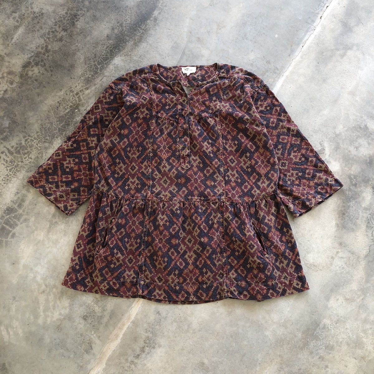 Isabel Marant × Isabel Marant Etoile Etoile ISABEL MARANT Rare Batik Navajo Printed Blouse Size XXS / US 00 / IT 34 - 1 Thumbnail