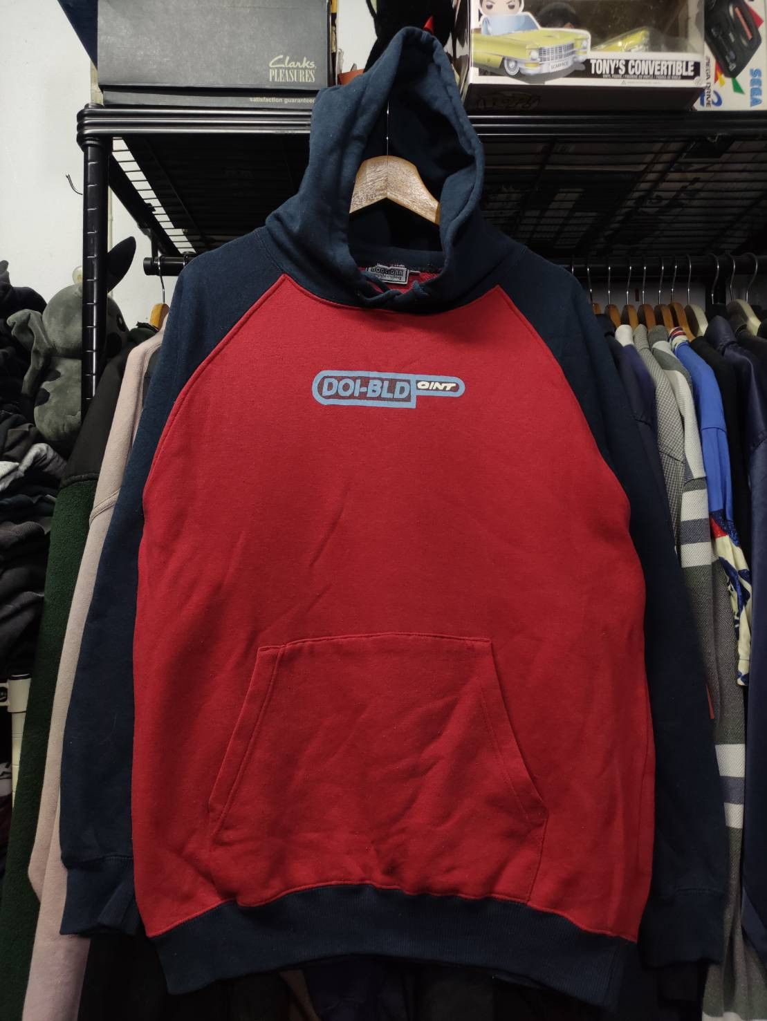 Japanese Brand Vtg 00's Dogcigar " Doi-Bld Point " Two Tone Hoodie Size US L / EU 52-54 / 3 - 2 Thumbnail