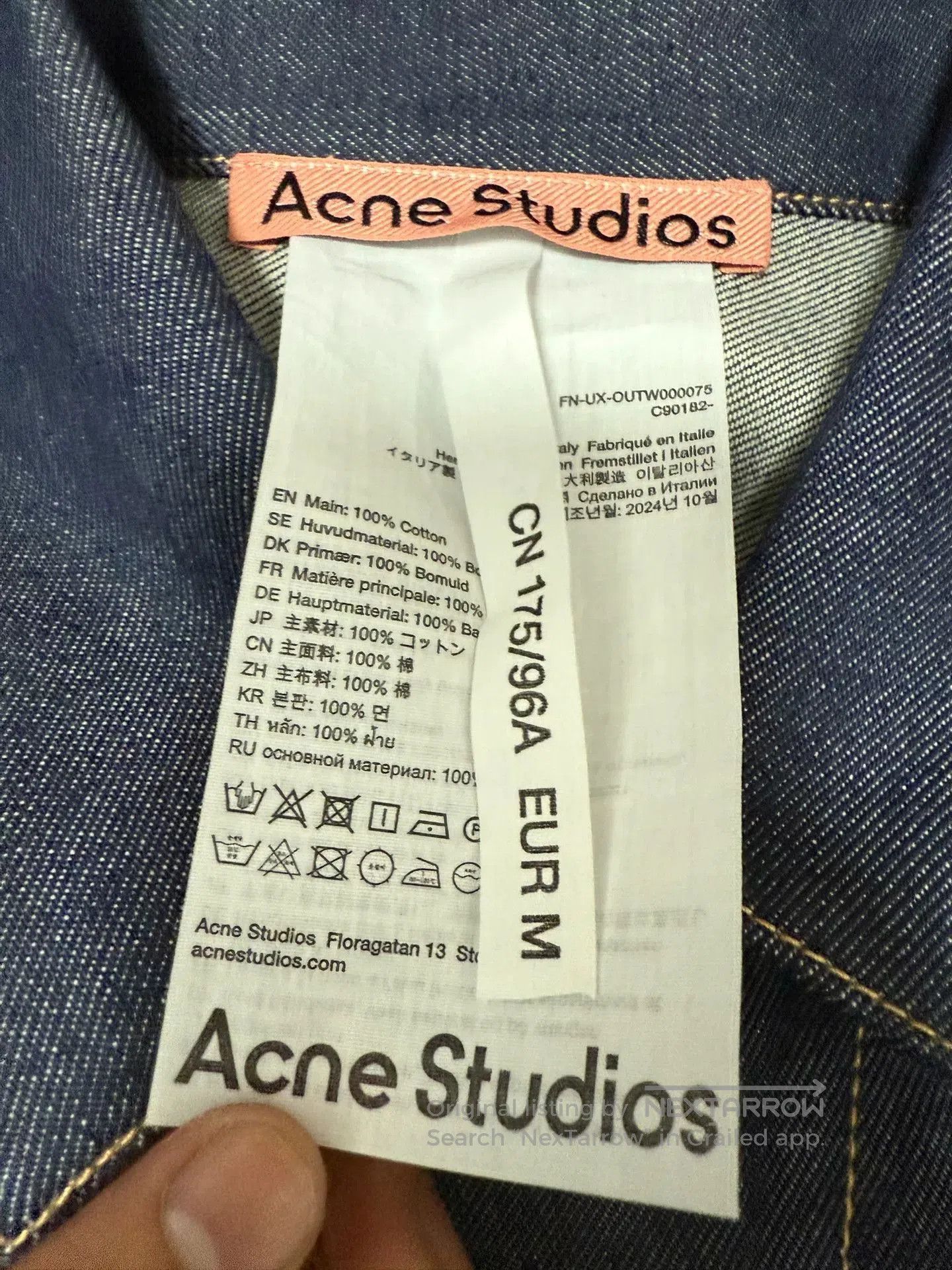 Acne Studios Acne Studios Boxy Denim Jacket. Size US S / EU 44-46 / 1 - 3 Thumbnail