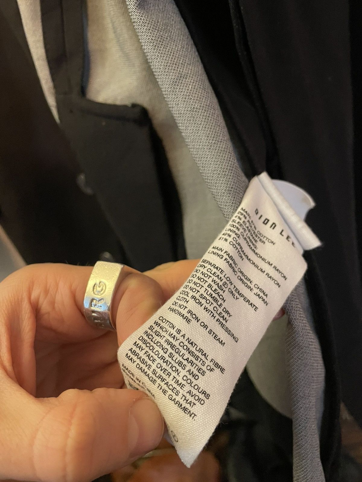 Dion Lee Dion Lee Cinch-Back Blazer in Black Size 38R - 5 Thumbnail