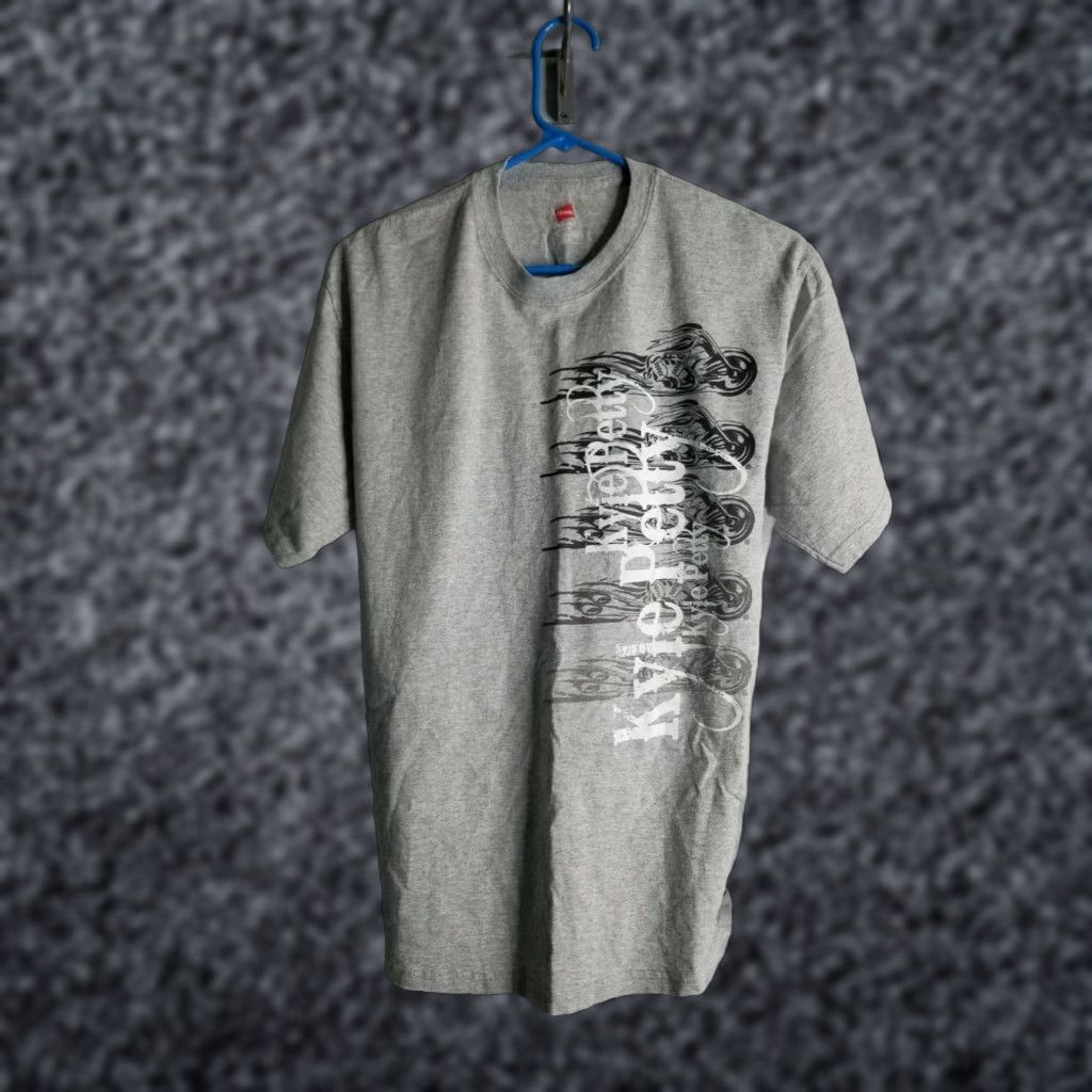 Hanes 2008 Chick-fil-a Kyle Petty Charity Ride Double Sided Gray Graphic Tee Mens M Size US M / EU 48-50 / 2 - 1 Thumbnail