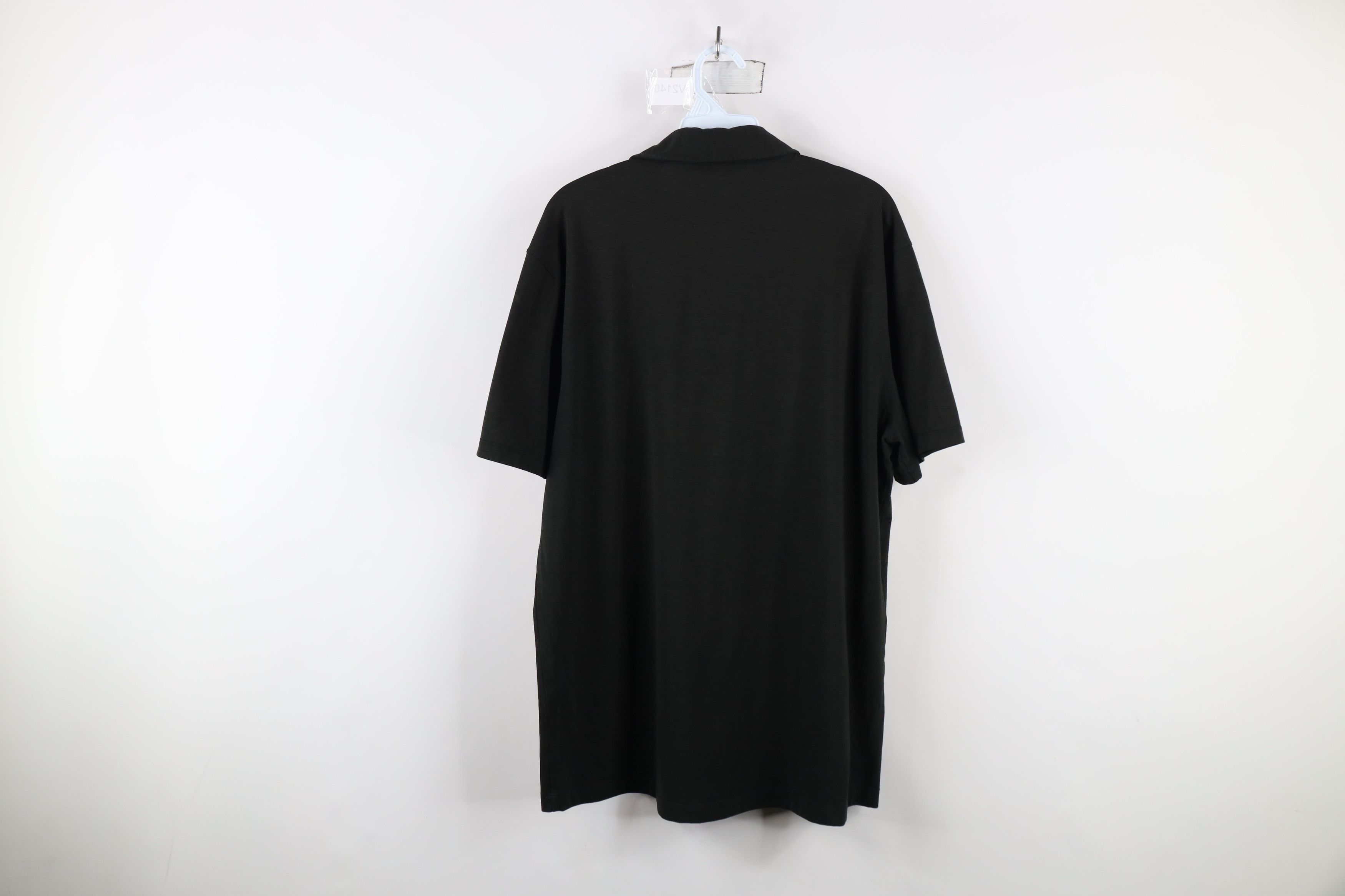 Lululemon Lululemon Vent Tech Short Sleeve Collared Polo Shirt Black Size US XL / EU 56 / 4 - 8 Thumbnail