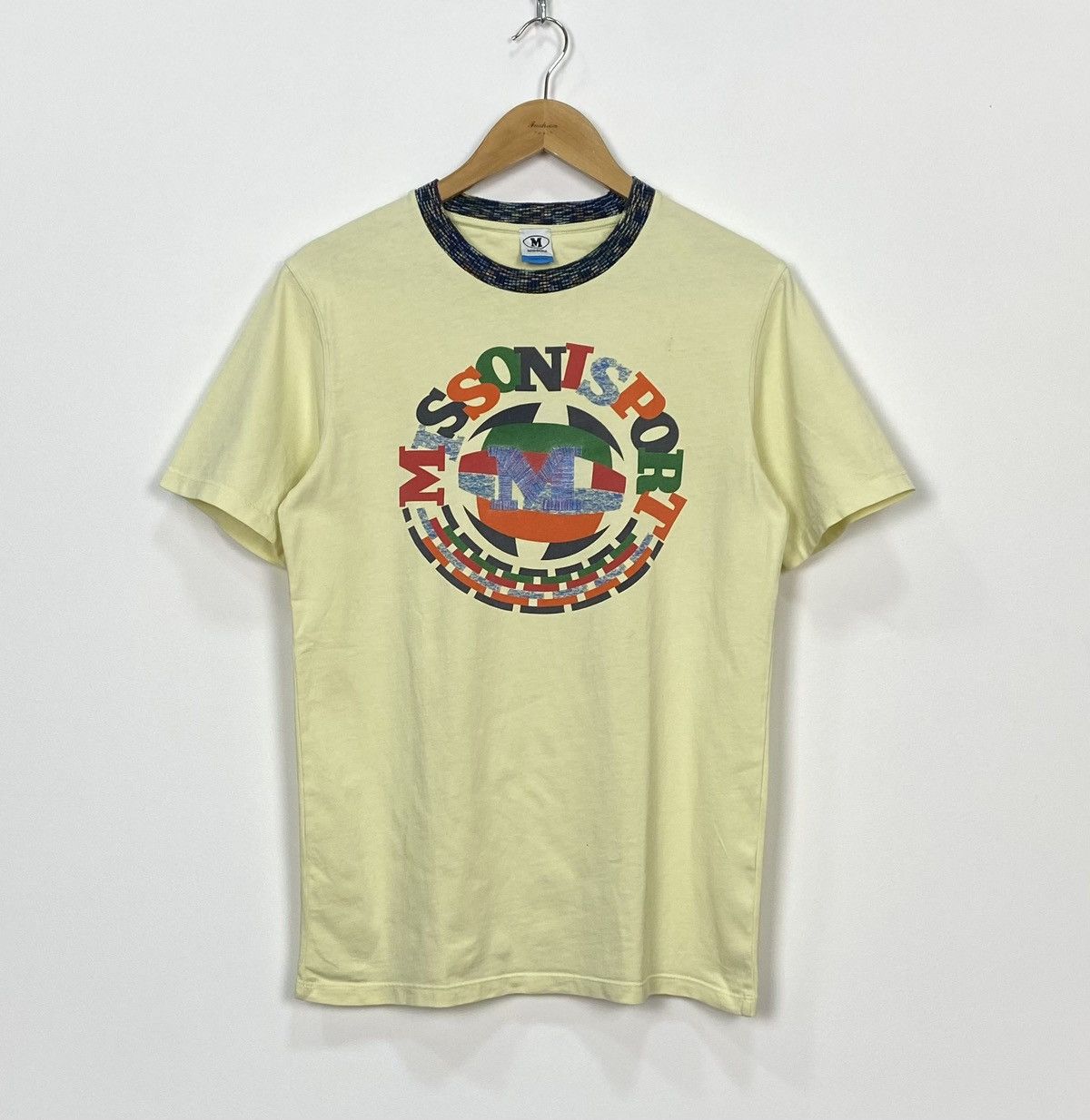 Missoni Missoni Sport Collection Crew Neck T-shirt Embroidered Logo Size US S / EU 44-46 / 1 - 1 Thumbnail