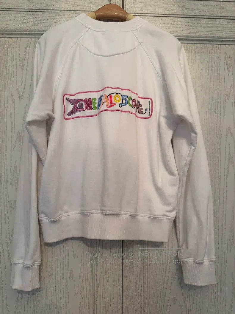 Hermes Hermes Chevaloscope Series White Embroidered Sweatshirt Size XS / US 0-2 / IT 36-38 - 4 Thumbnail