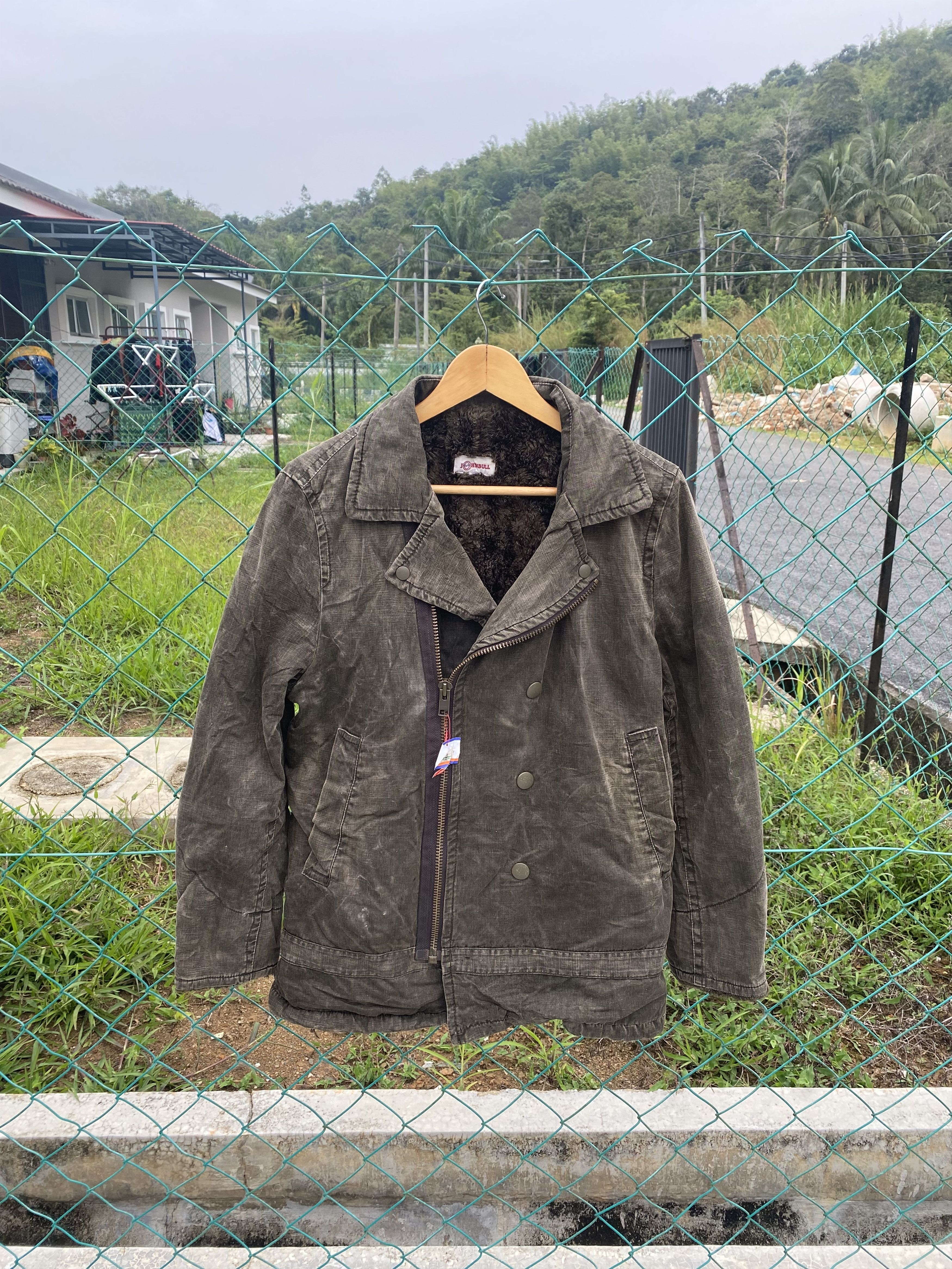 Japanese Brand × Johnbull AW John Bull Fax Fur Liner Olive Green Jacket Size M / US 6-8 / IT 42-44 - 1 Thumbnail