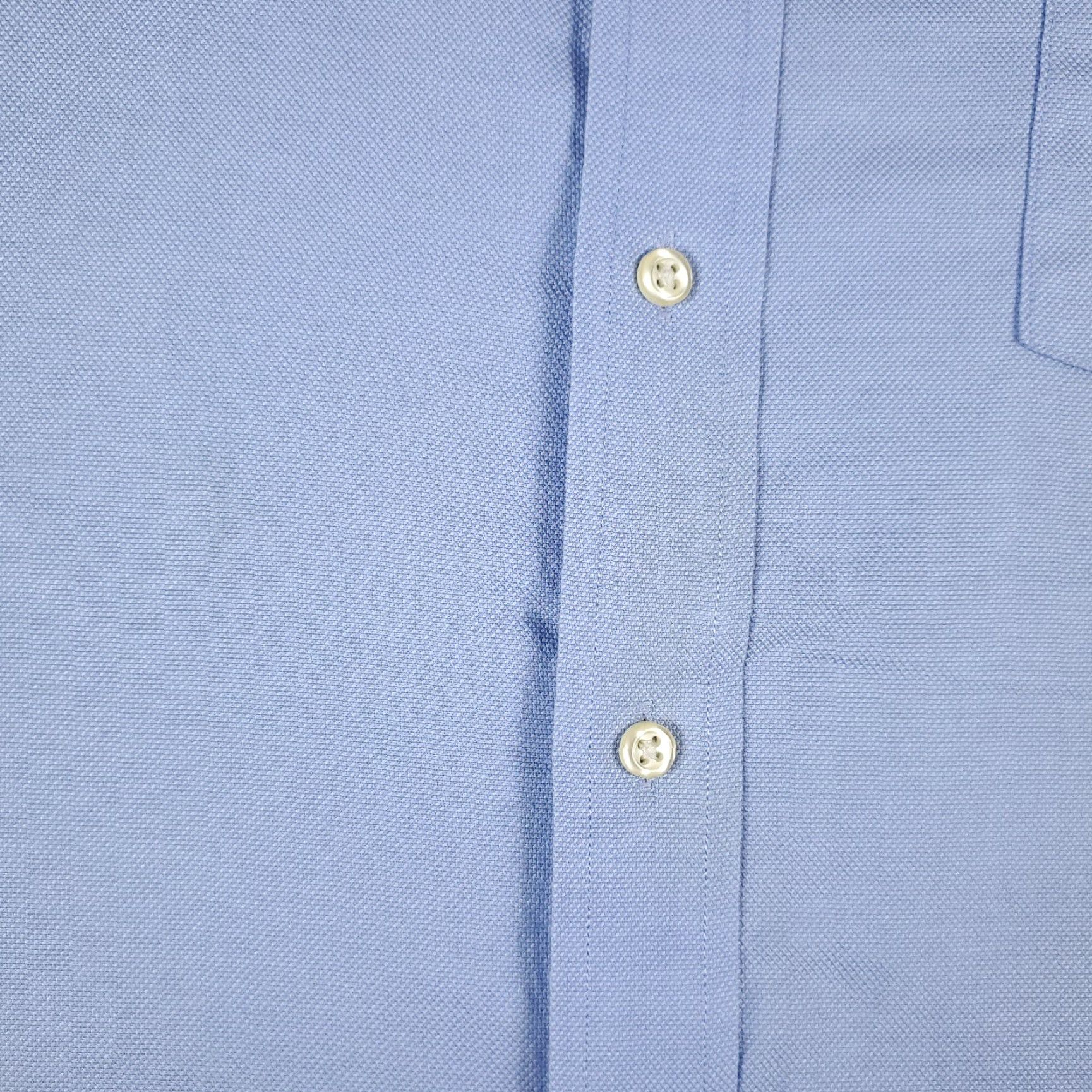 Tommy Hilfiger VINTAGE Tommy Hilfiger Shirt Mens XL Blue Button-Up Long Sleeve Casual, 17 Collar, Logo, Cotton - 90s/Preppy Style (Mens) Size US XL / EU 56 / 4 - 4 Thumbnail