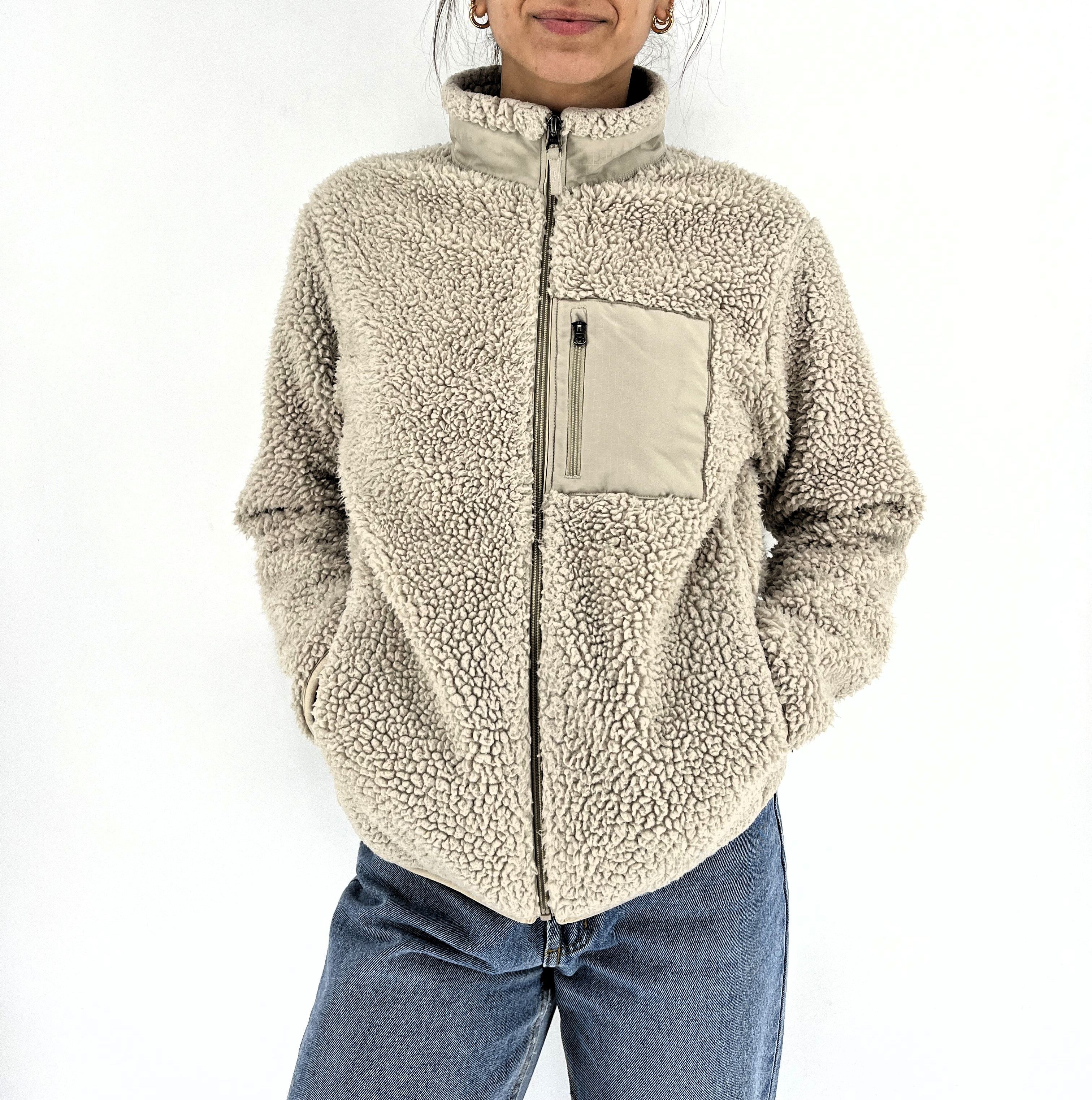 Japanese Brand × Uniqlo Vintage Y2K Uniqlo Sherpa White High Pile Fleece Size S / US 4 / IT 40 - 4 Thumbnail
