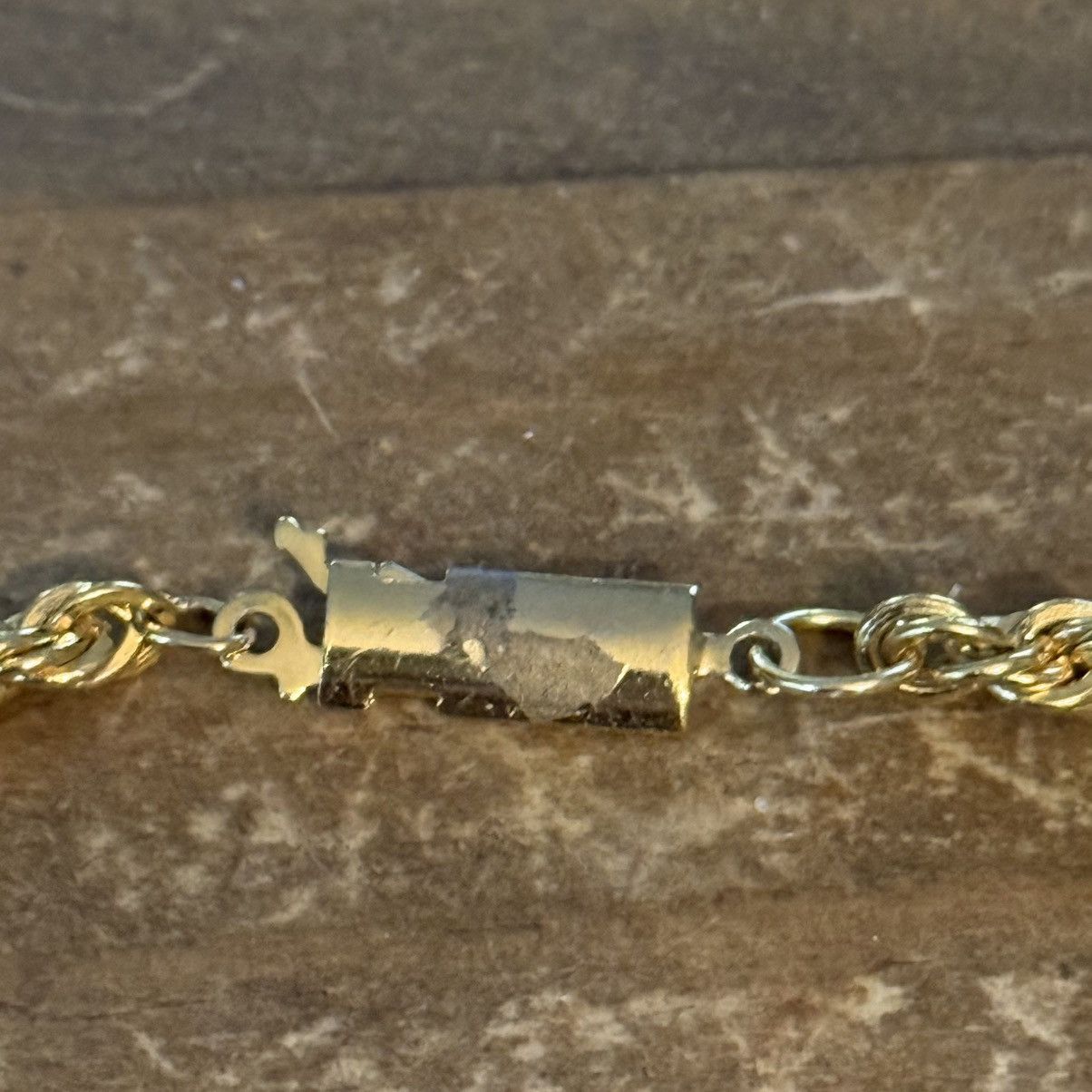 Vintage Vintage gold tone rope chain necklace and bracelet set Size ONE SIZE - 3 Thumbnail