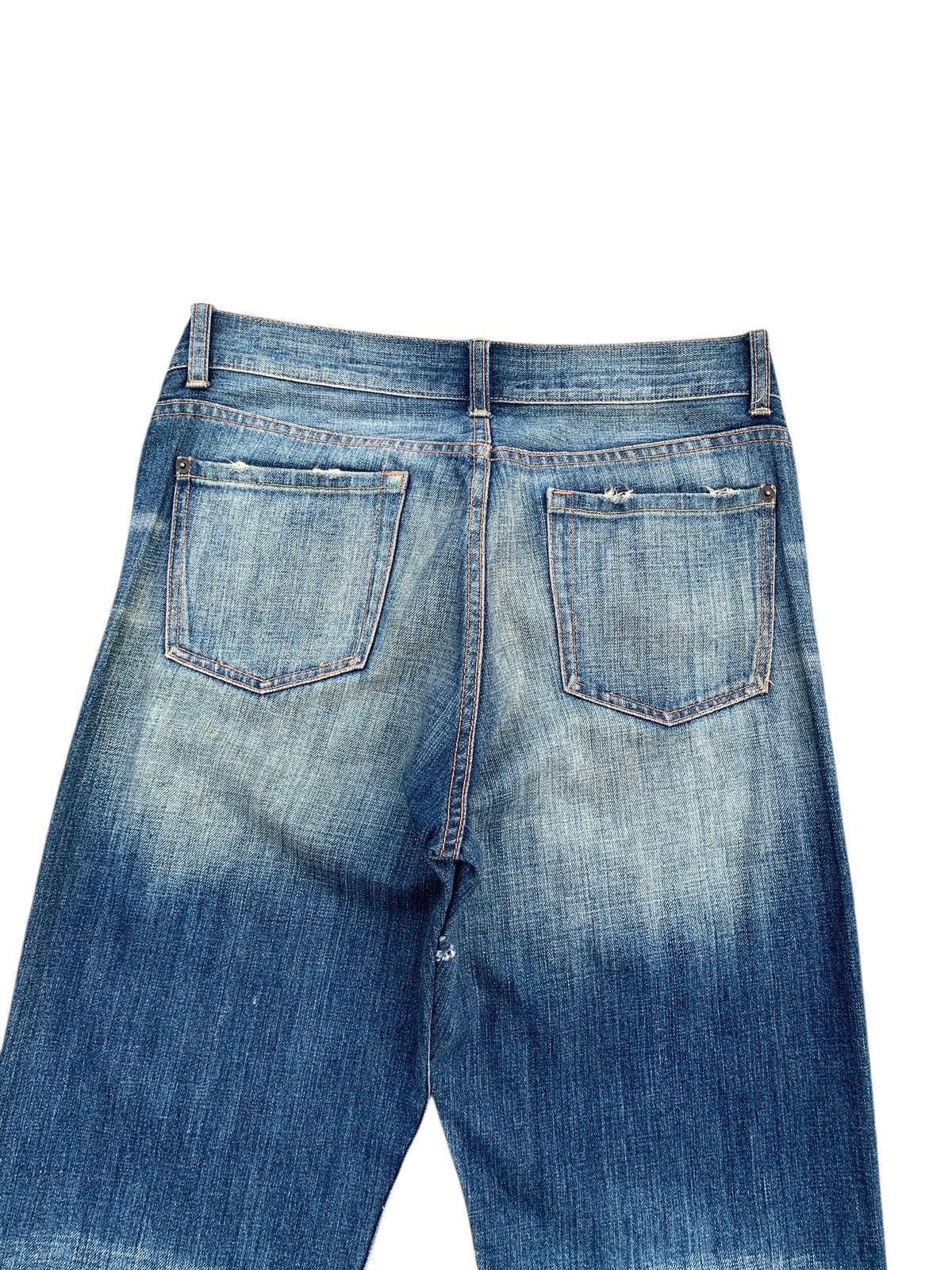 semanticdesign FLARE SEMANTIC DESIGN RUSTY JAPANESE DISTRESSED DENIM Size US 31 - 7 Thumbnail