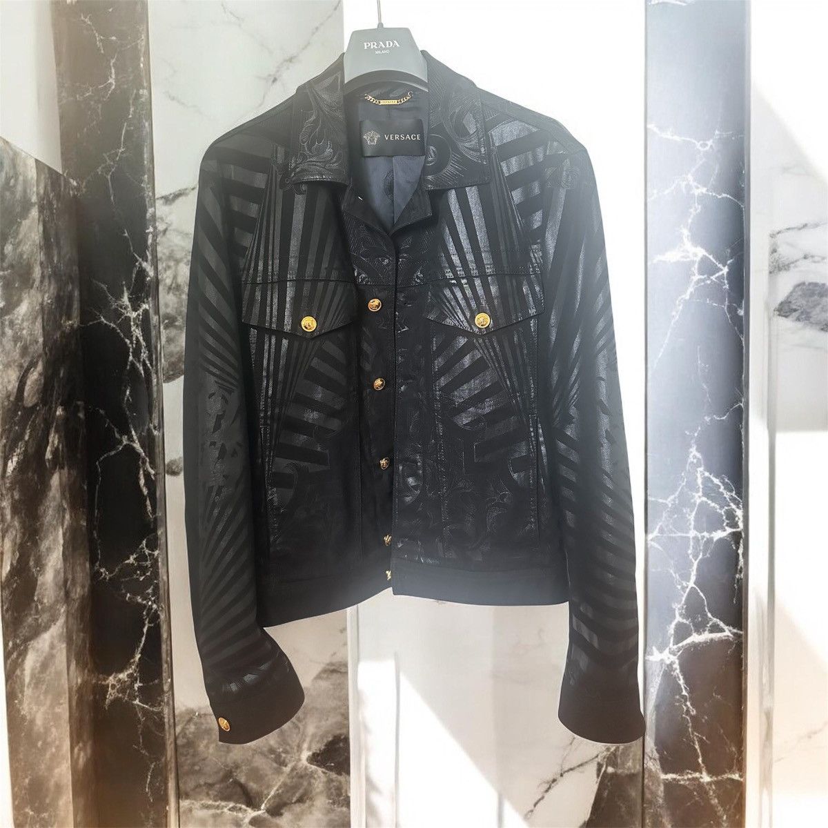 Versace Versace Barocco Medusa Jacket IT46 Made in Italy - Luxury Size US S / EU 44-46 / 1 - 3 Thumbnail