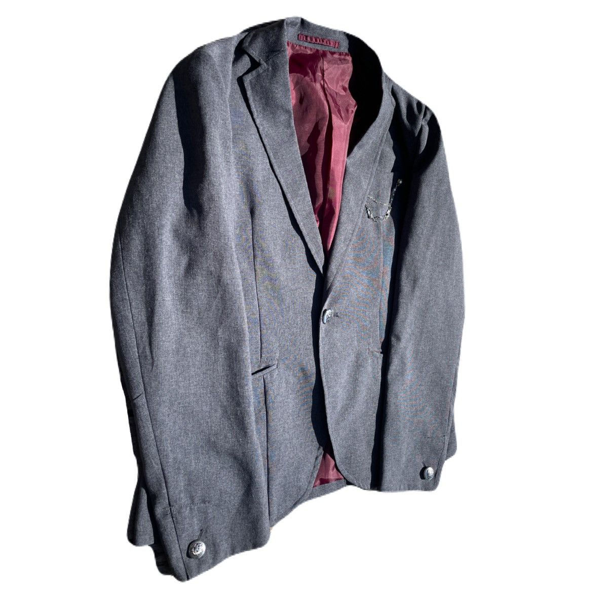 If Six Was Nine 2000s Japanese archive Vkei Gyaruo Chain Tailored Jacket Size US XS / EU 42 / 0 - 3 Thumbnail