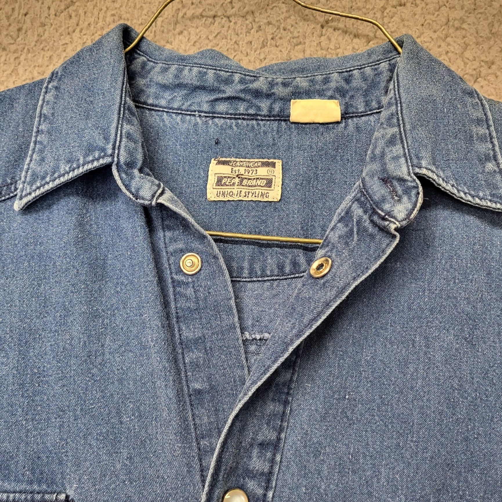 Pepe Jeans VINTAGE Pepe Jeans Shirt Men’s Size S Denim Pearl Snap Long Sleeve Cowboy Mens Blue Cowboy Theme Classic Workwear Casual 2000s Size US S / EU 44-46 / 1 - 6 Thumbnail