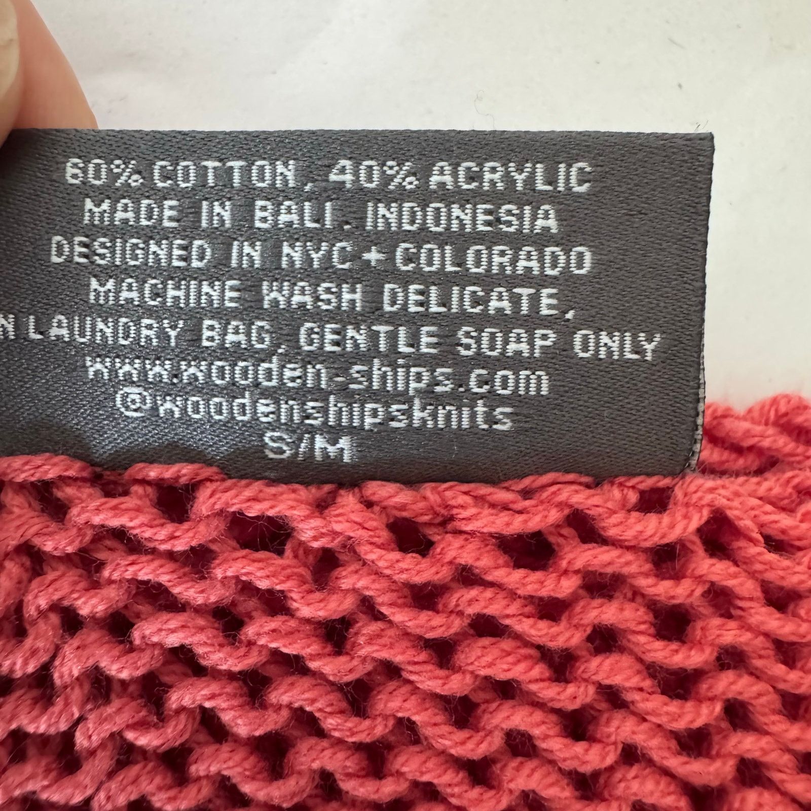 Other WOODEN SHIPS Boat Neck Open Knit Sweater Coral Orange Size S / US 4 / IT 40 - 5 Thumbnail