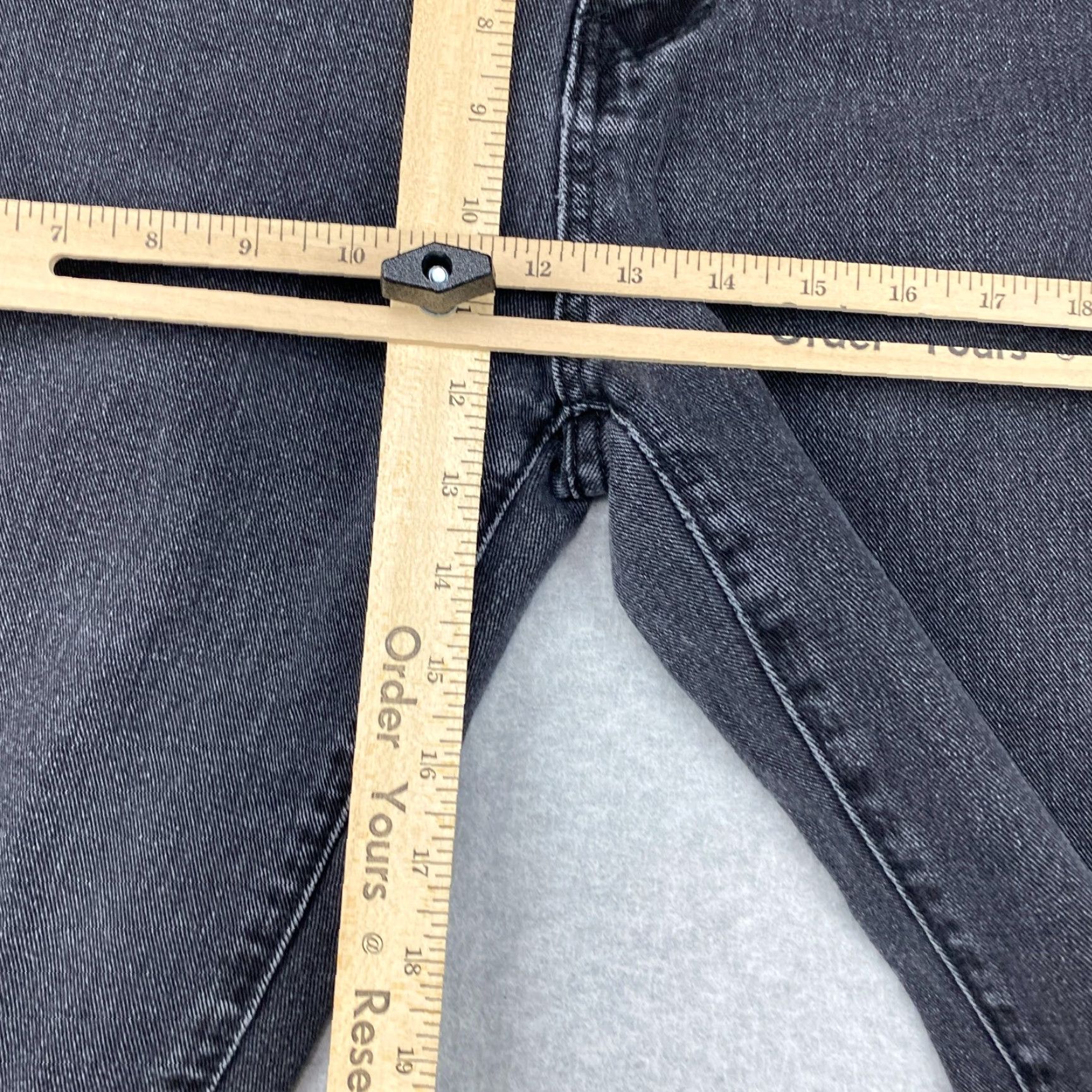 Shein Shein Wonderful Jeans Womens M Black Hi-Rise Wide-Leg Distressed Denim Size 32" / US 10 / IT 46 - 6 Thumbnail