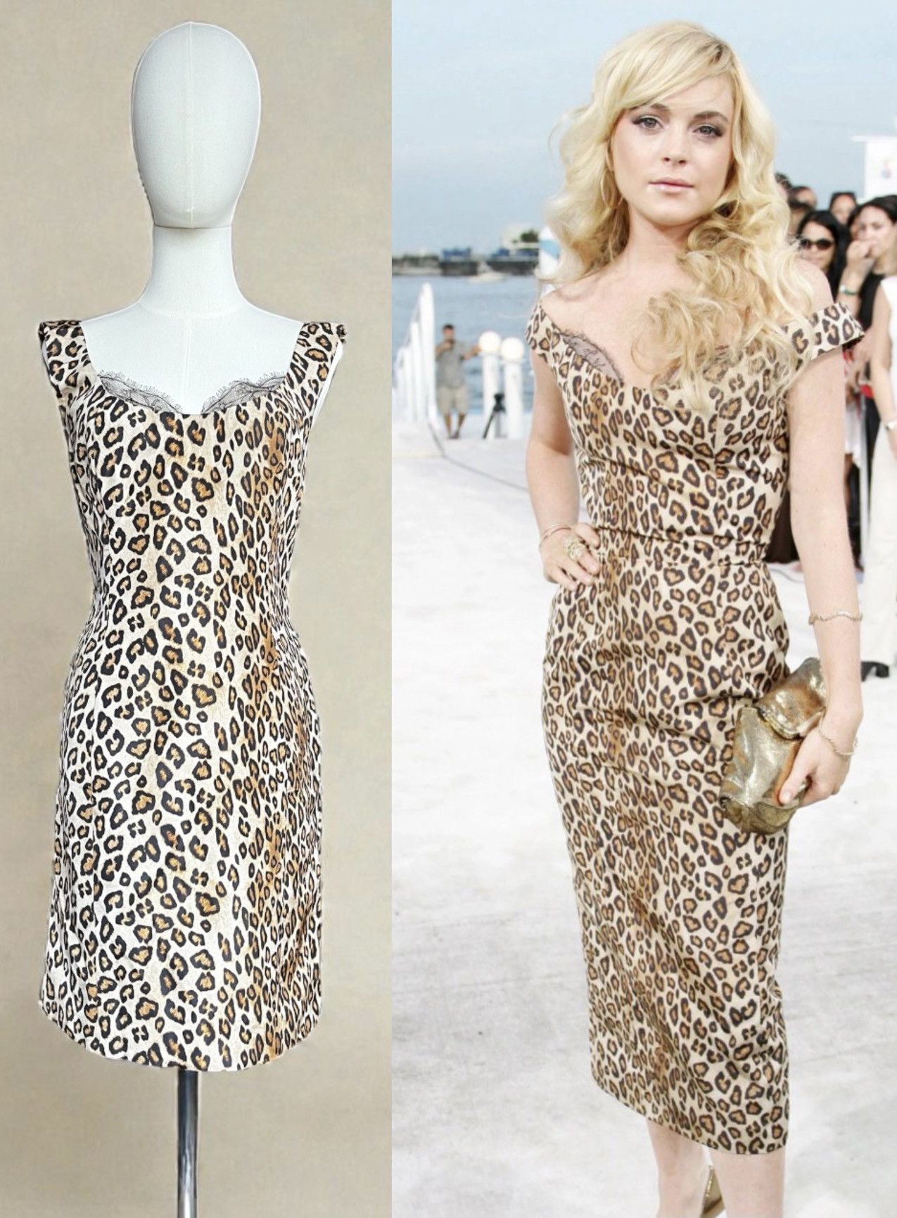 Alexander McQueen Alexander McQueen A/W 2005- Silk Leopard Dress Size S / US 4 / IT 40 - 1 Thumbnail