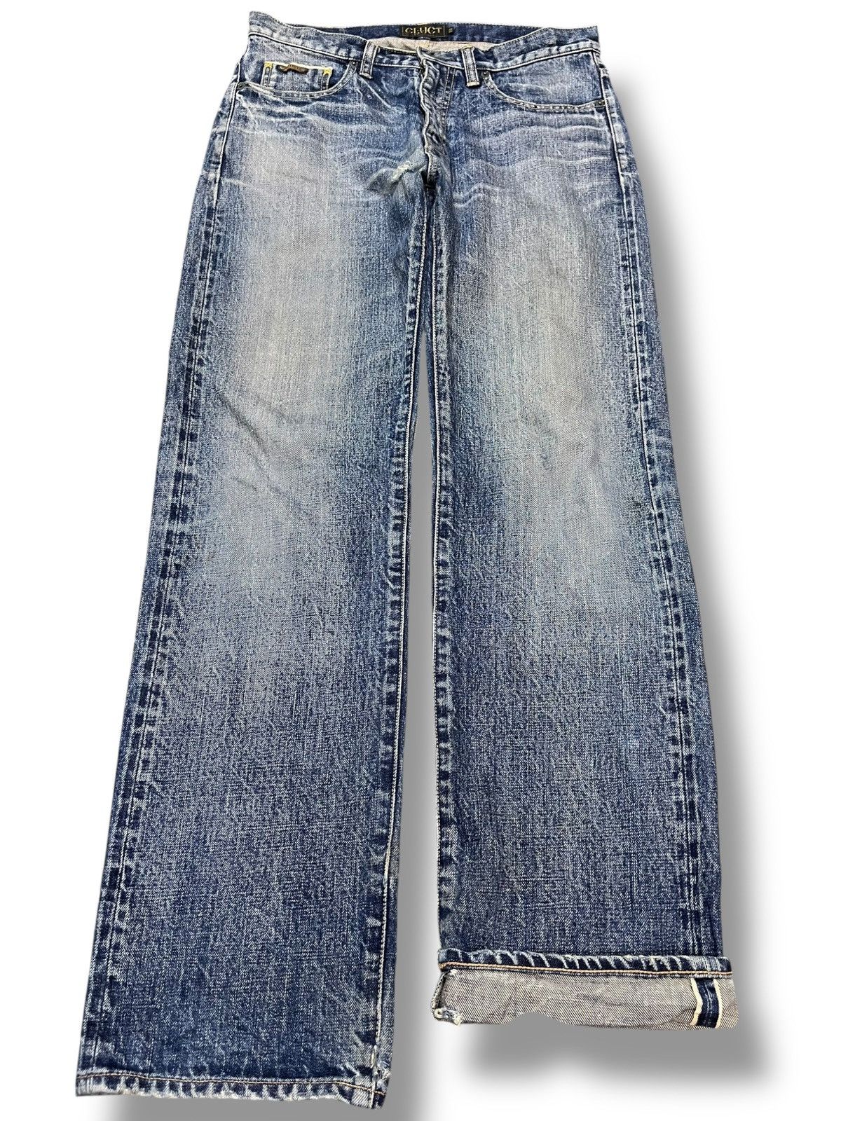 Nigo Vintage Japanese Cluct Selvedge Whiskers Denim Size US 32 / EU 48 - 1 Thumbnail