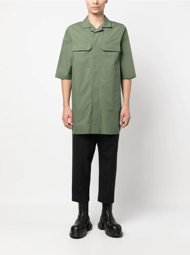 Rick Owens BNWT SS23 RICK OWENS "EDFU" MAGNUM TOMMY SHIRT 50 Size US M / EU 48-50 / 2 - 11 Thumbnail