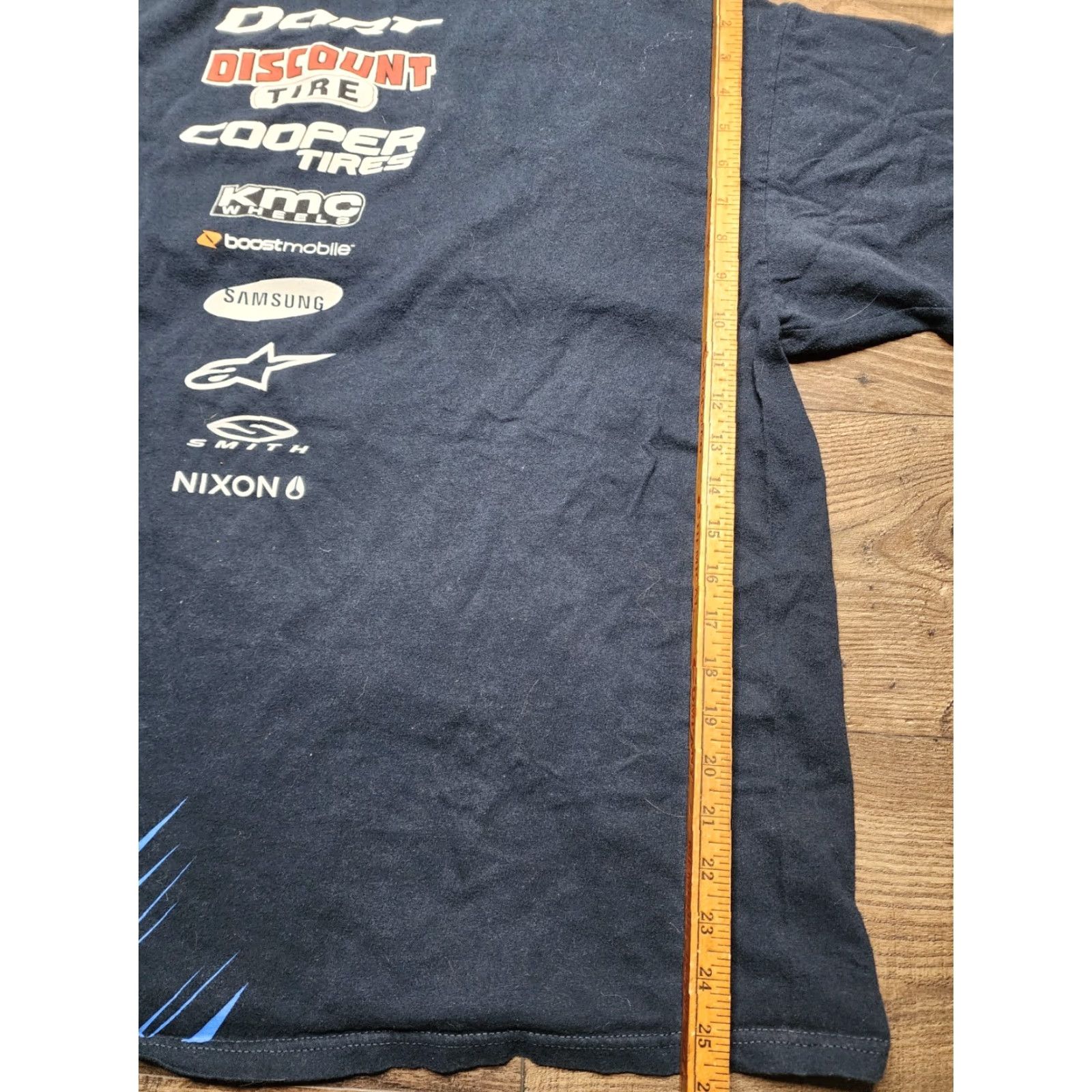 Gloverall VINTAGE Mens 2XL Blue Graphic T Shirt Racing Sponsors Pastrana #199 All Over Graphics Size US XXL / EU 58 / 5 - 3 Thumbnail