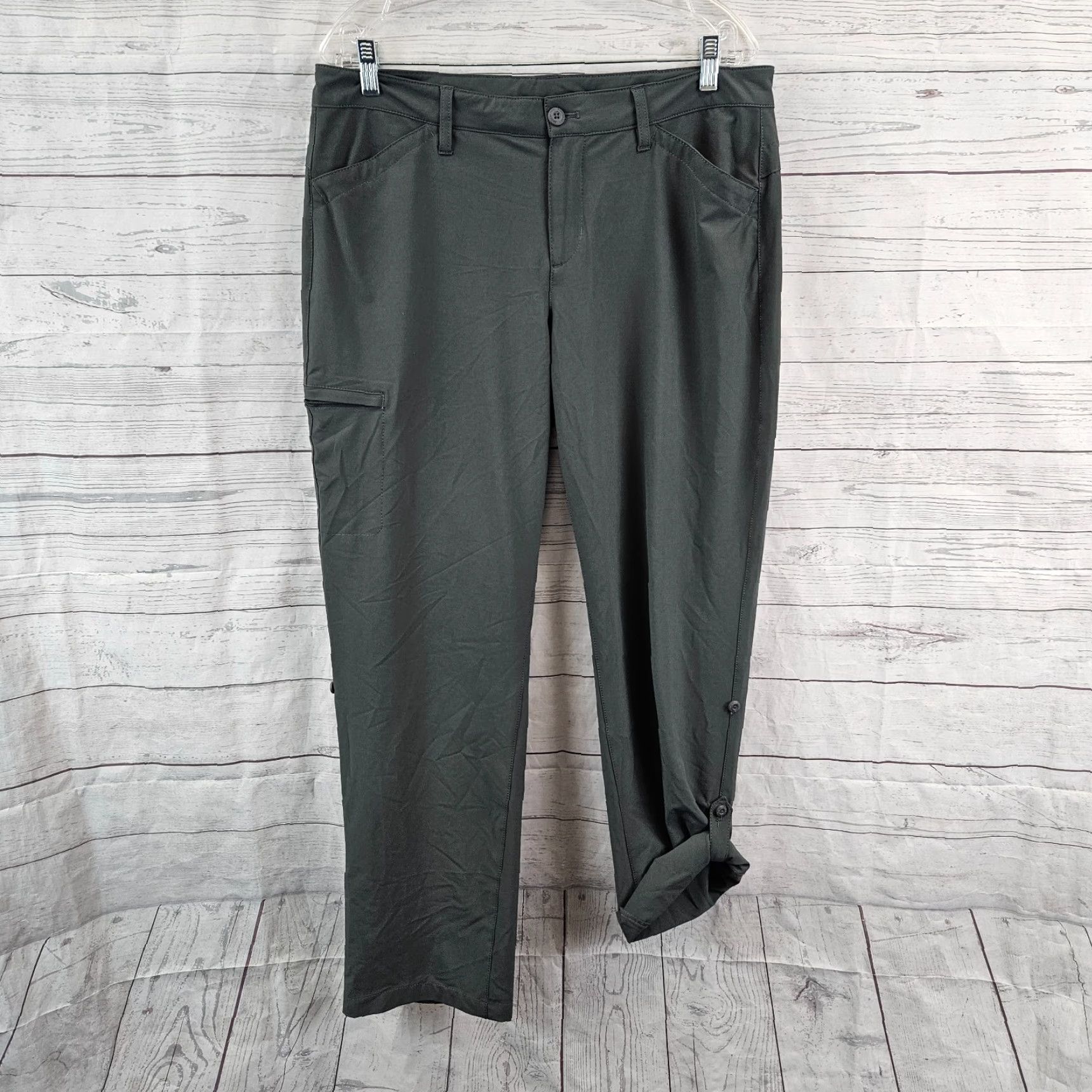 Eddie Bauer Eddie Bauer Womens Pants 12 Gray Mid Rise Roll Up Cuff? Size 34" / US 12 / IT 48 - 2 Thumbnail