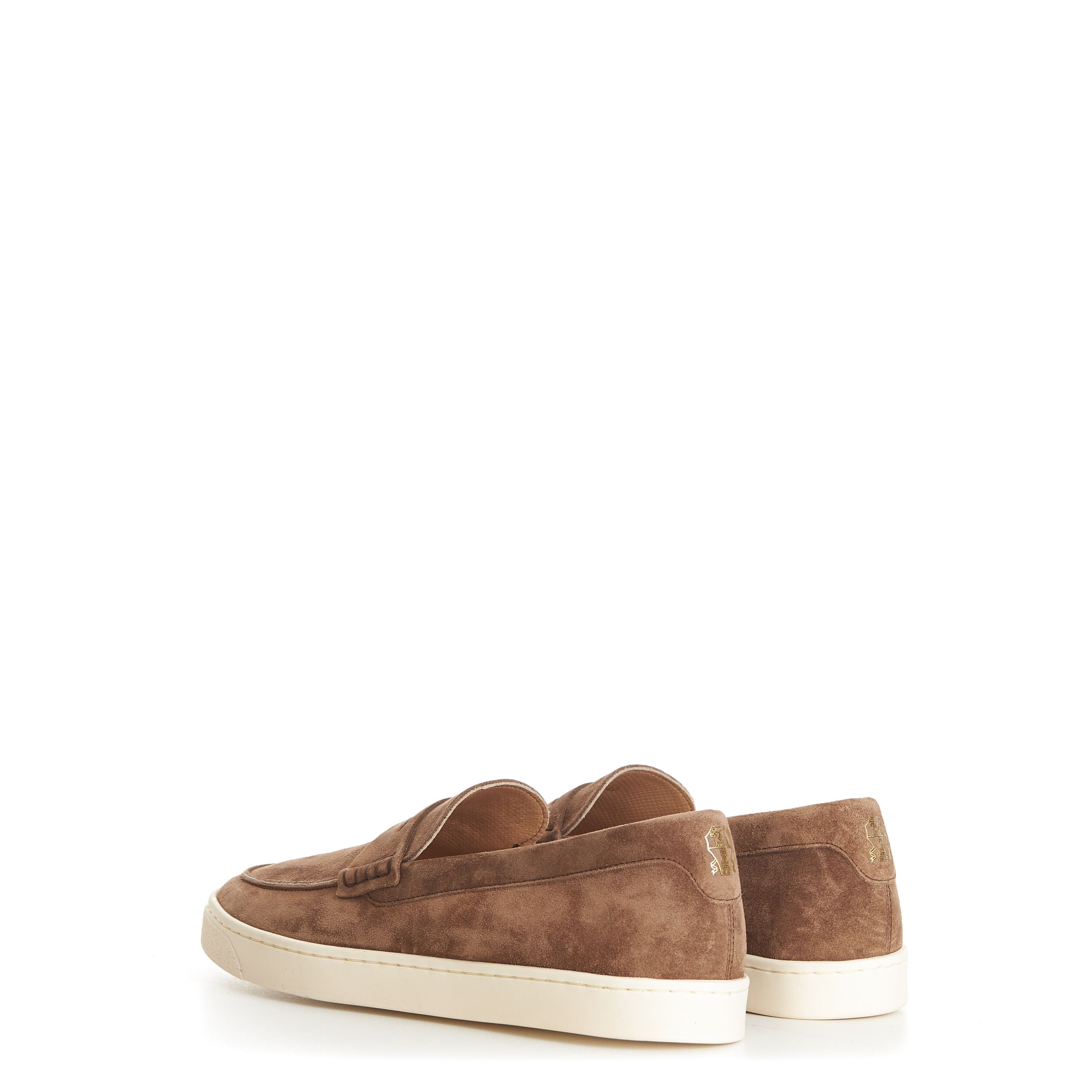 Brunello Cucinelli Chestnut Brown Suede Loafer Sneakers - Natural Rubber Sole Size US 7 / EU 40 - 6 Thumbnail