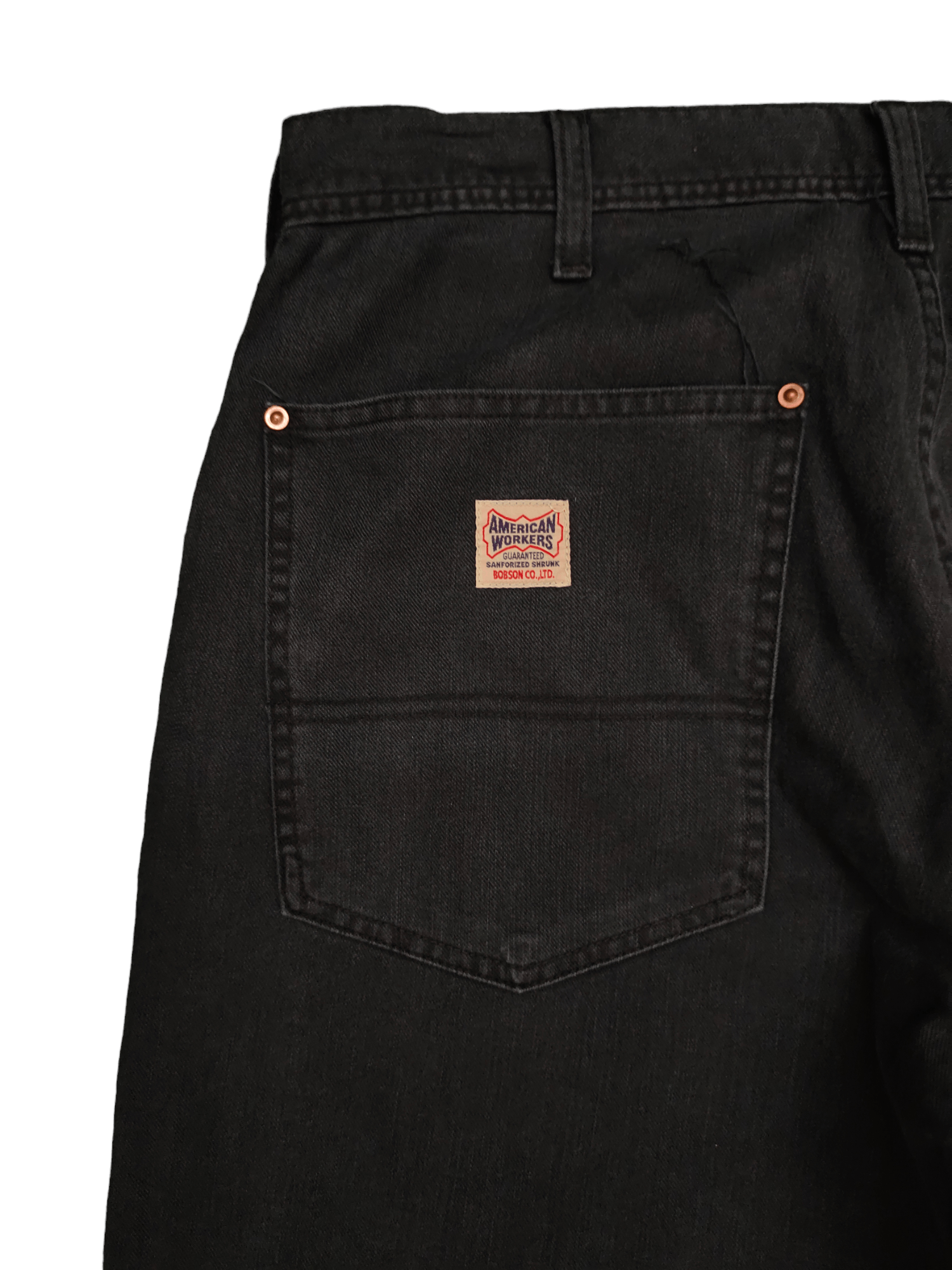 Kapital 1990s Bobson Double Knee Baggy Denim Pants Wide Leg Jnco Size US 33 - 13 Thumbnail