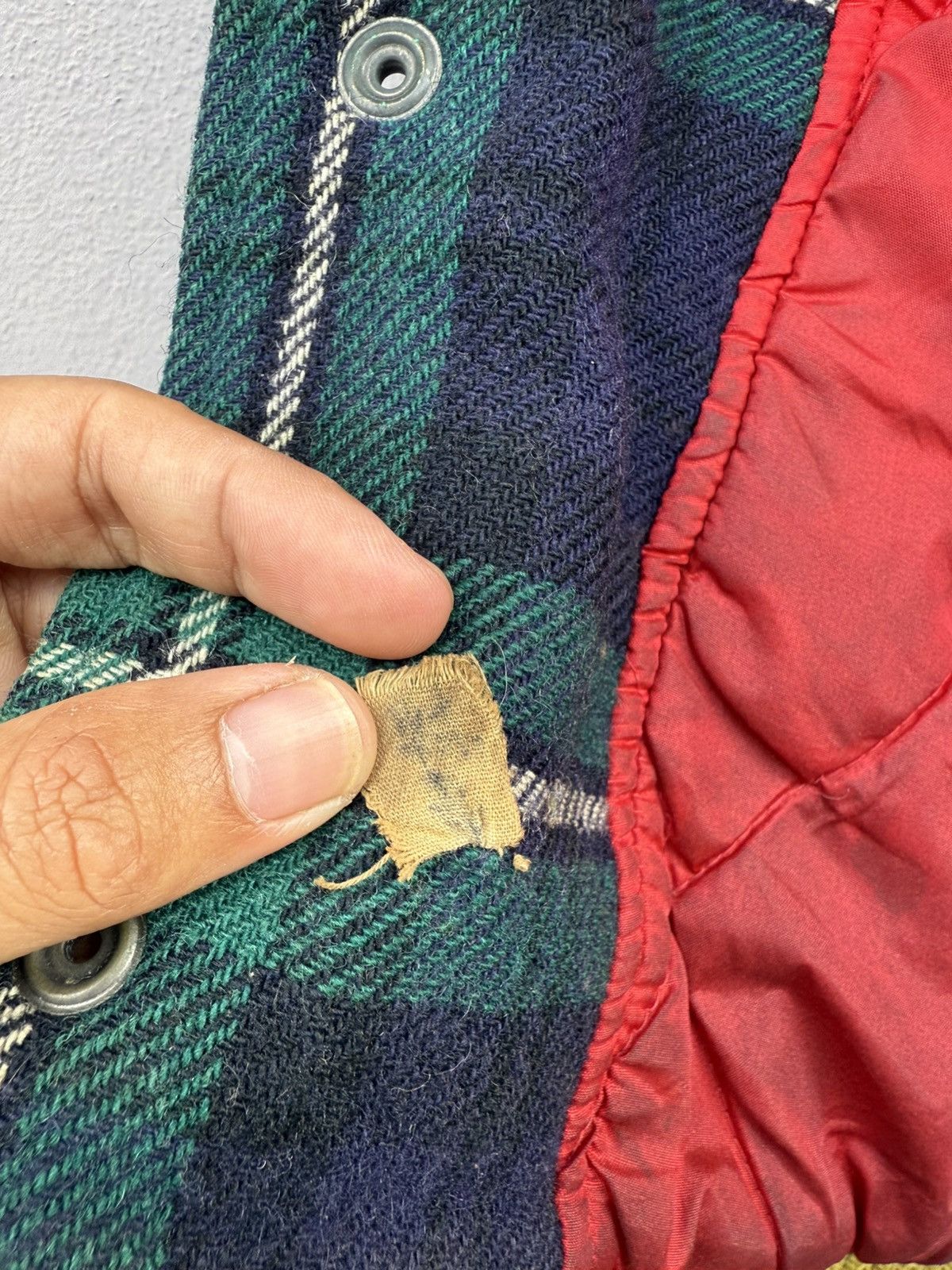 Seditionaries VTG 80s-90s MILKBOY Plaid Boxy Wool Quilted Bomber Jacket Size US L / EU 52-54 / 3 - 14 Thumbnail