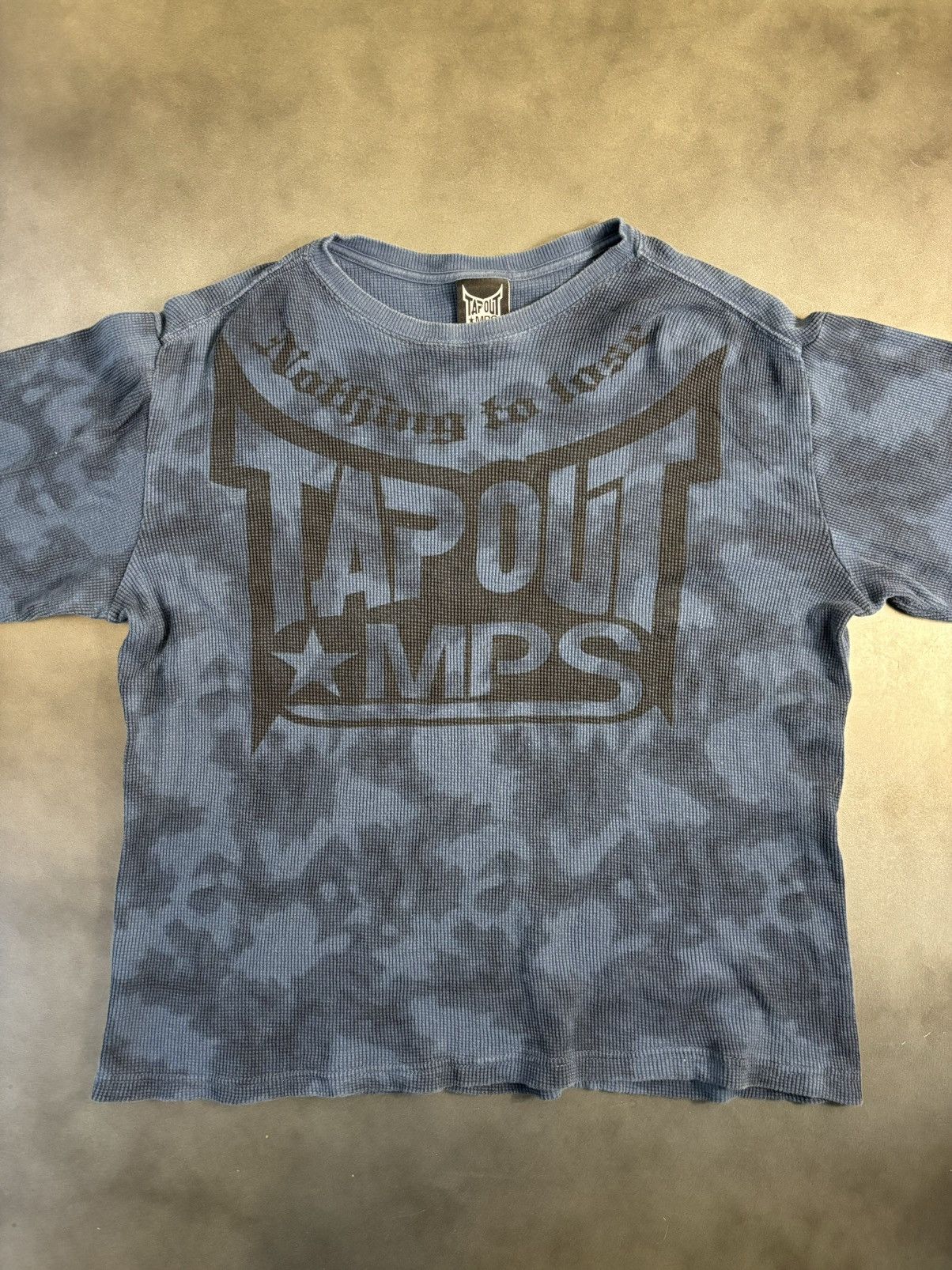 Affliction × Tapout × Vintage Y2K Vintage Tapout MPS Thermal Tie Over Dye Cropped Waffle Size US S / EU 44-46 / 1 - 3 Thumbnail