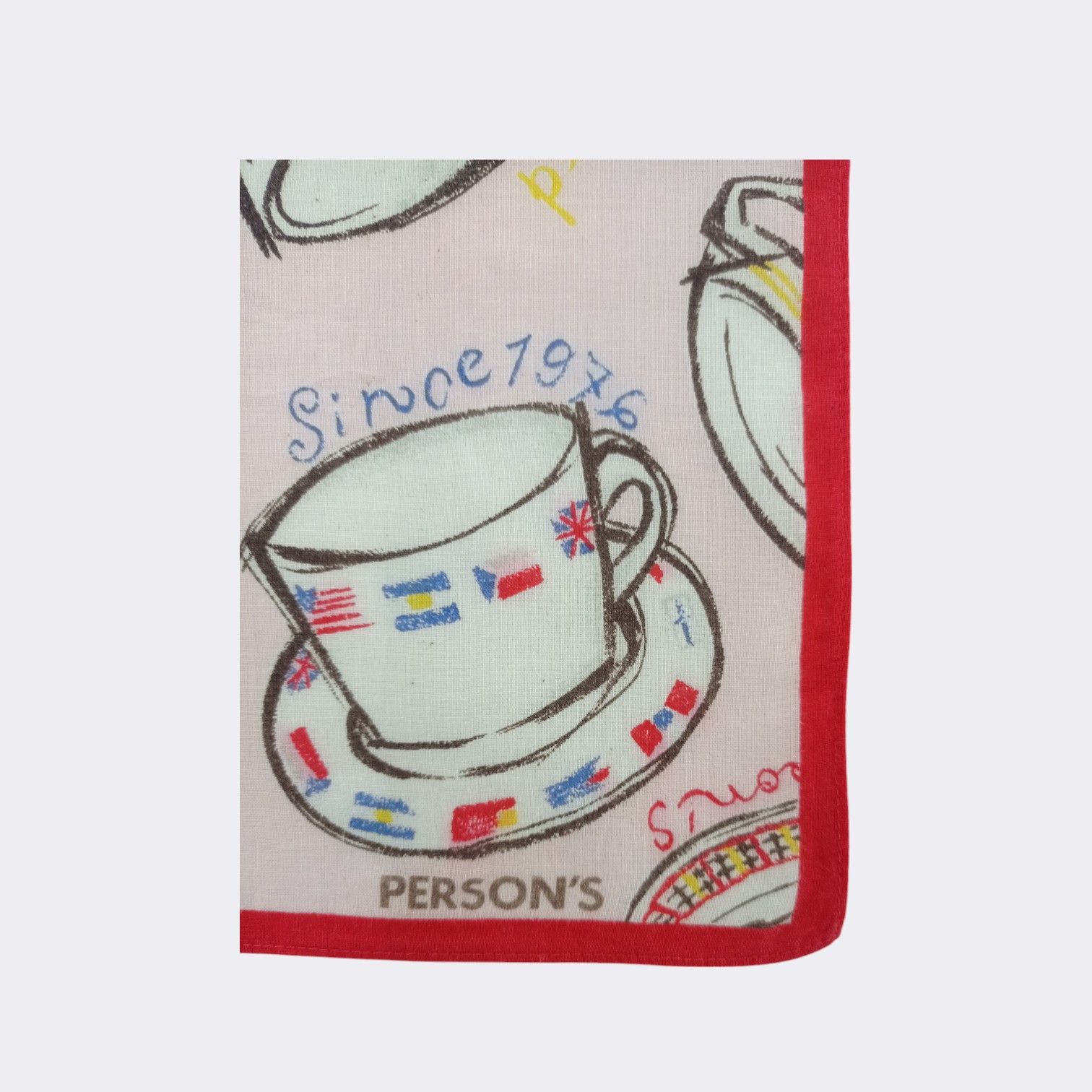 PERSON'S Vintage Person's Handkerchief Neckerchief Bandana H034K Size ONE SIZE - 3 Thumbnail