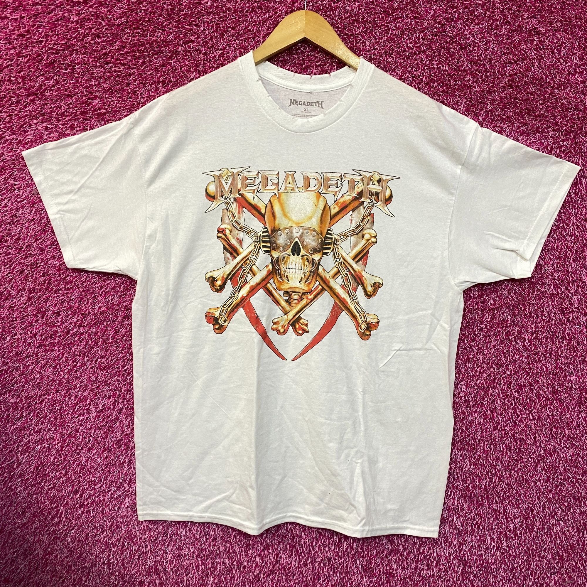 Megadeth Megadeth Distressed Metal Rock Tshirt size Extra Large Size US XL / EU 56 / 4 - 1 Thumbnail