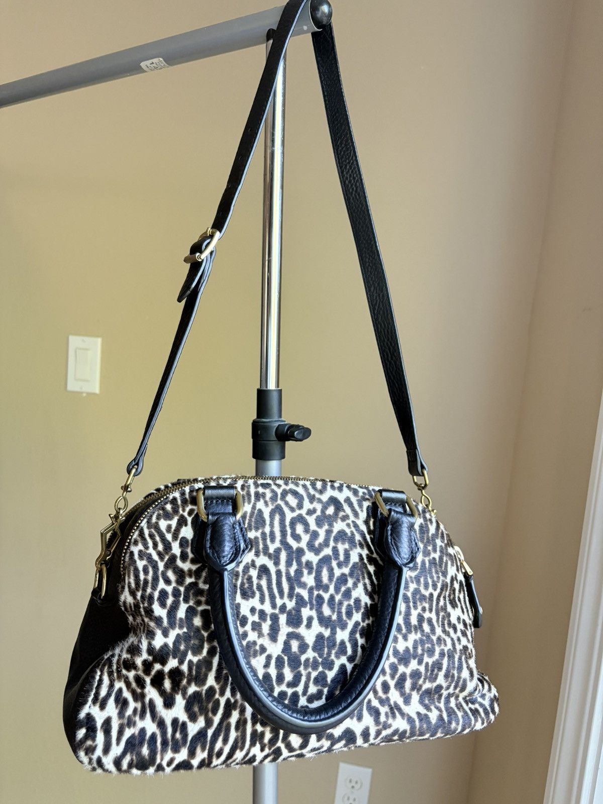 J.Crew Jcrew calf hair leopard Print Shoulder Tote Size ONE SIZE - 1 Thumbnail