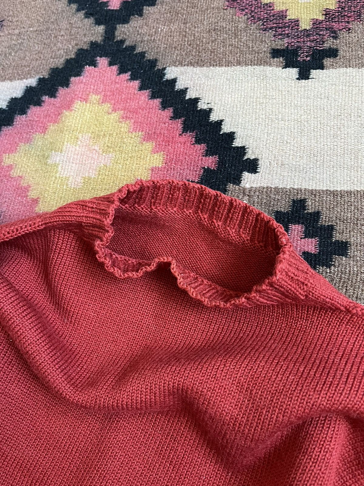 Le Tricoteur Guernsey Traditional Guernsey Le Tricoteur Orange Wool Jumper Sweater Size US M / EU 48-50 / 2 - 3 Thumbnail