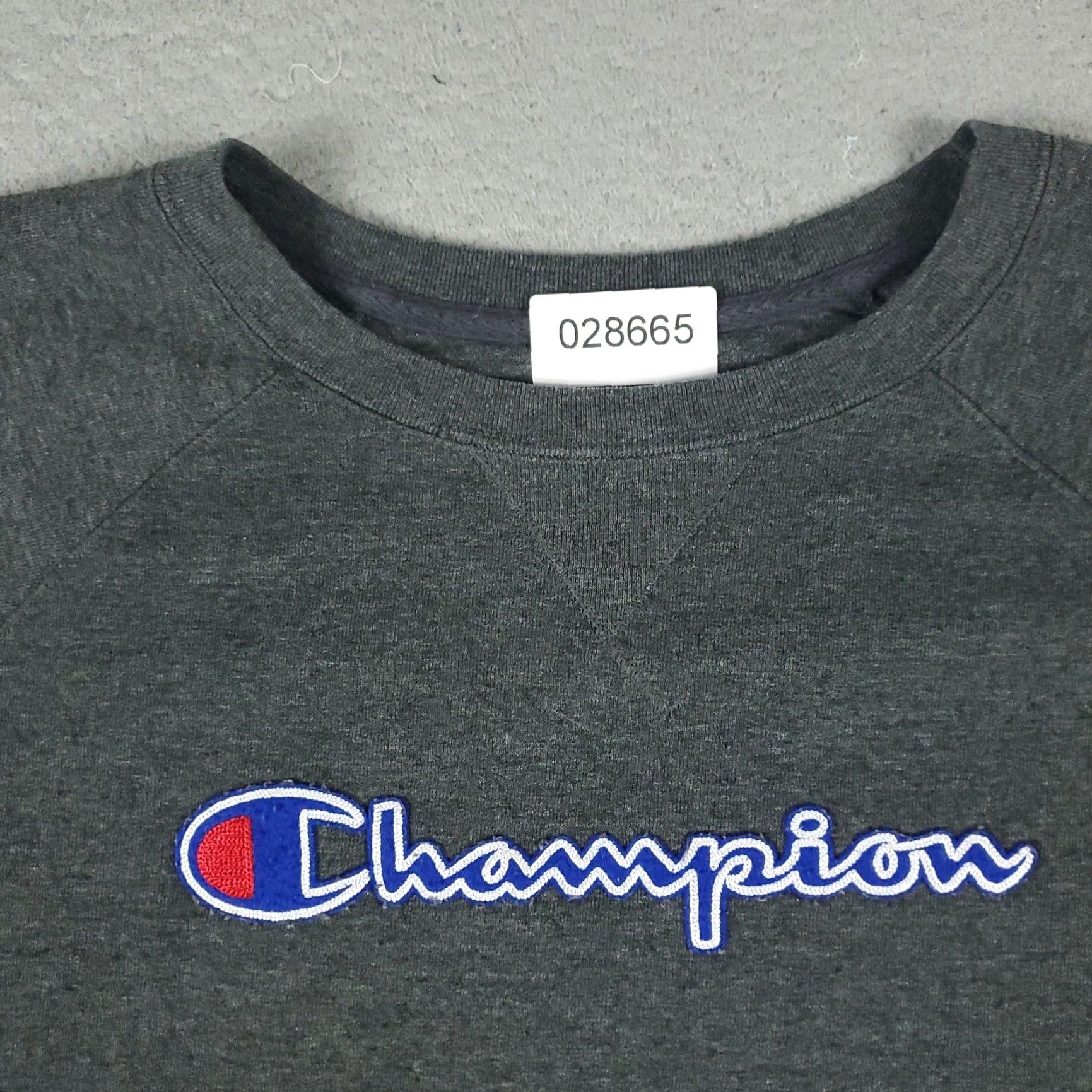 Champion Champion Pullover Sweatshirt Mens Large Gray Long Sleeve Crew Neck Cotton Blend Size US L / EU 52-54 / 3 - 3 Thumbnail