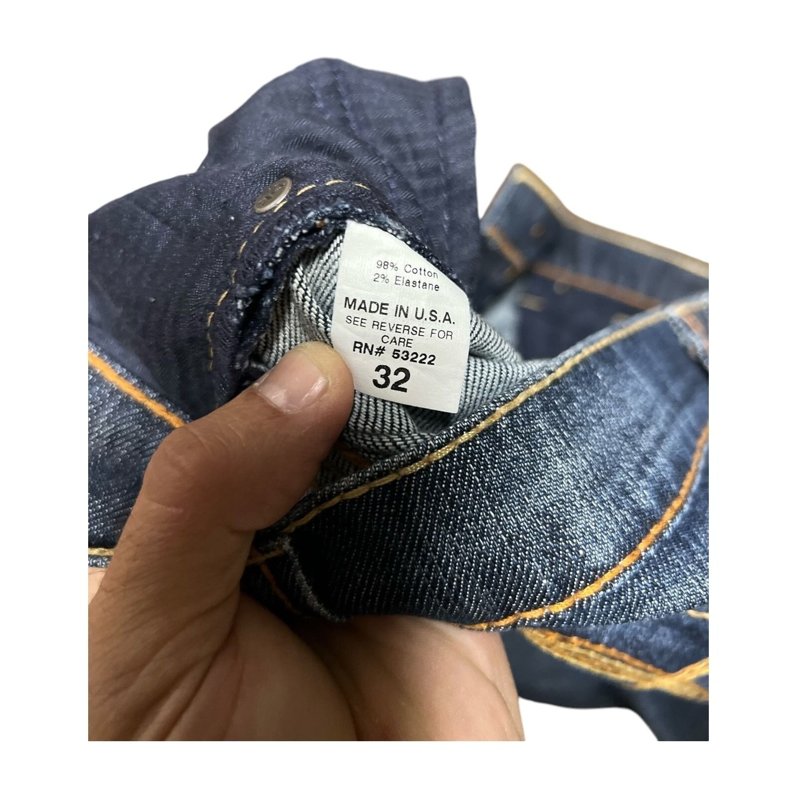 Other David Kahn Jeanswear Women's Lauren Dark Wash Distressed Den Size 24" / US 00 / IT 34 - 6 Thumbnail