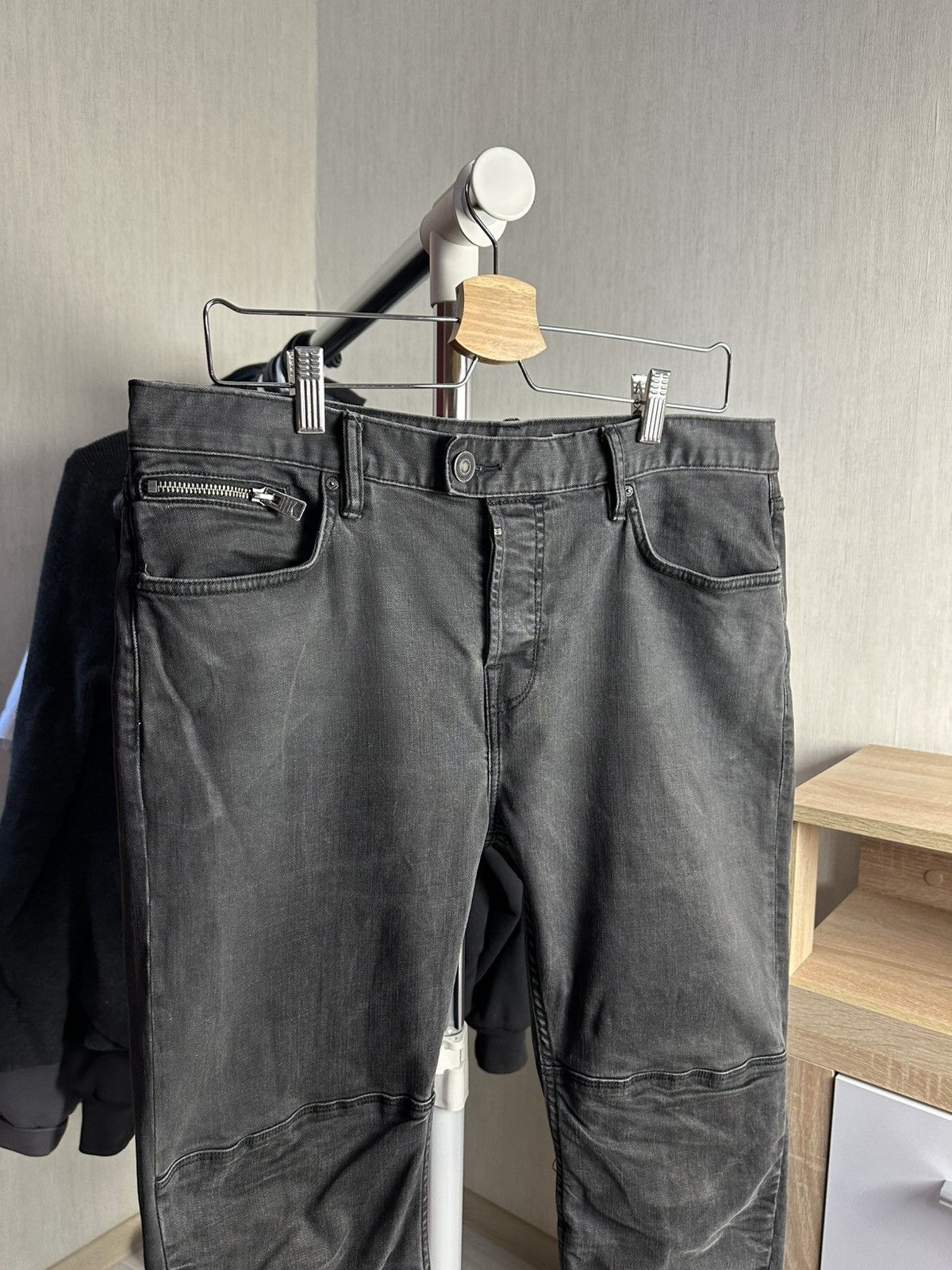 Allsaints Mens Pants Denim Jeans Allsaints Size 33 Reynolds Biker Size US 33 - 2 Thumbnail