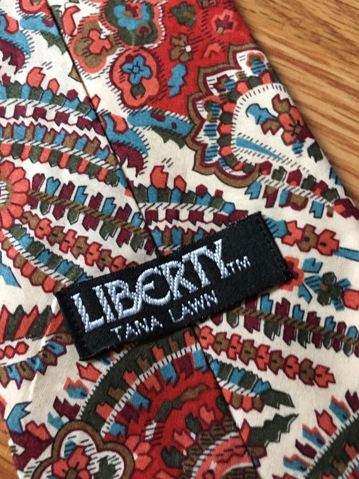 Liberty London Liberty of London Tana Lawn Vintage Floral Cotton Mens Tie Size ONE SIZE - 5 Thumbnail