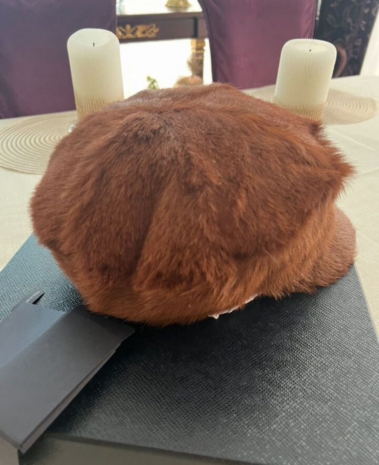 Prada Prada Real Fur Cap Size ONE SIZE - 3 Thumbnail