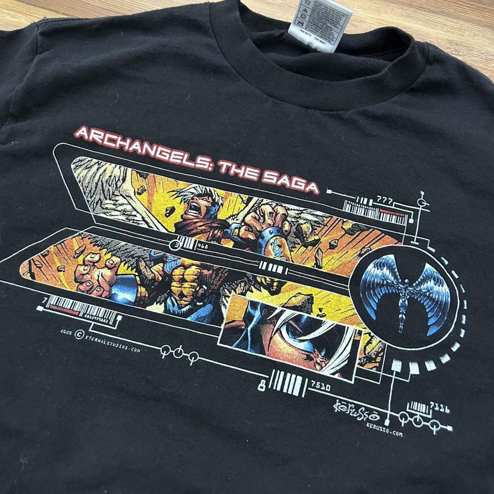 Other Vintage Archangels The Saga 00 Anime Comic Promo Black Shirt Size US M / EU 48-50 / 2 - 2 Thumbnail