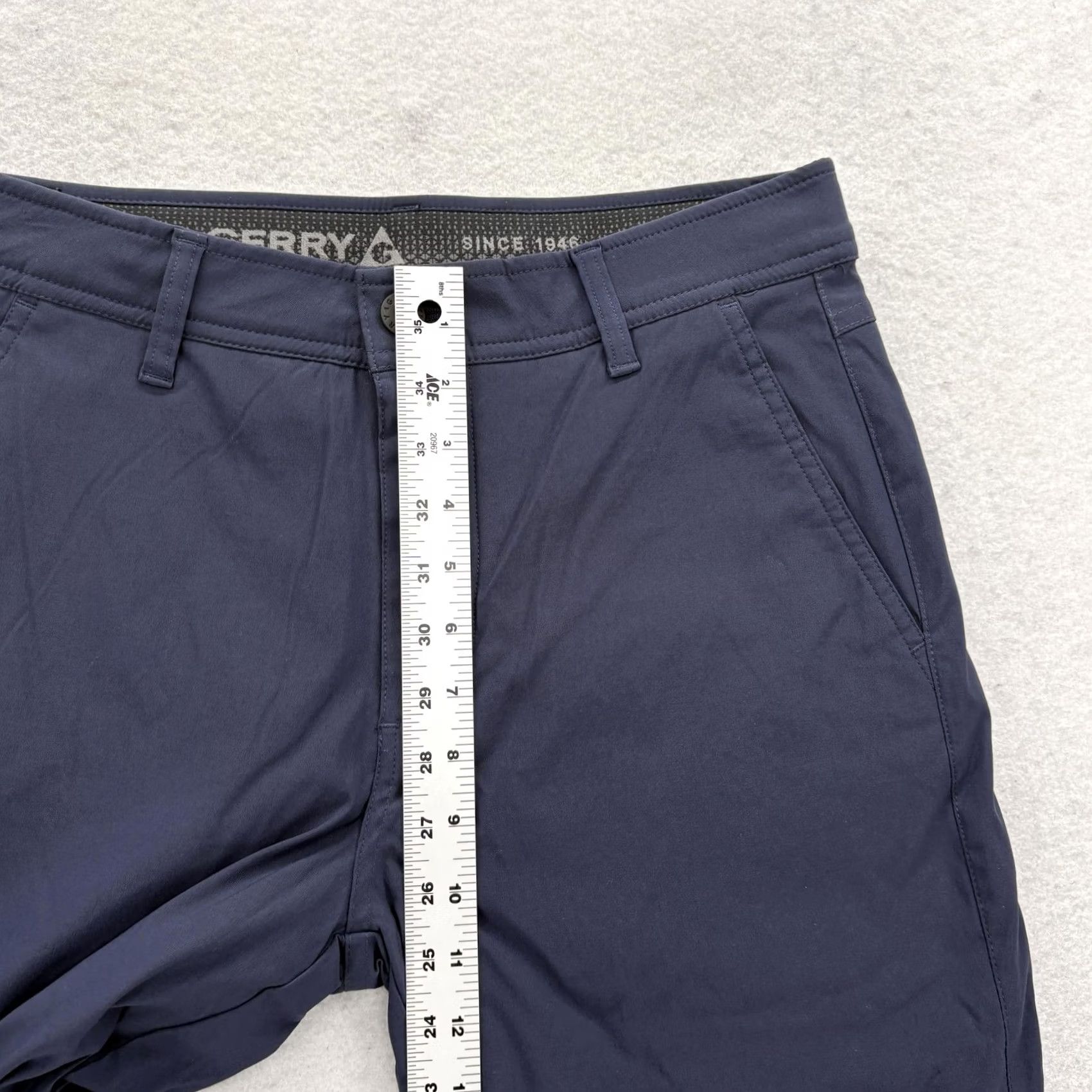 Vintage Gerry Pants Mens Blue 30x30 Regular Fit Stretch Winter Fleece Lined Chino Size US 30 / EU 46 - 7 Thumbnail