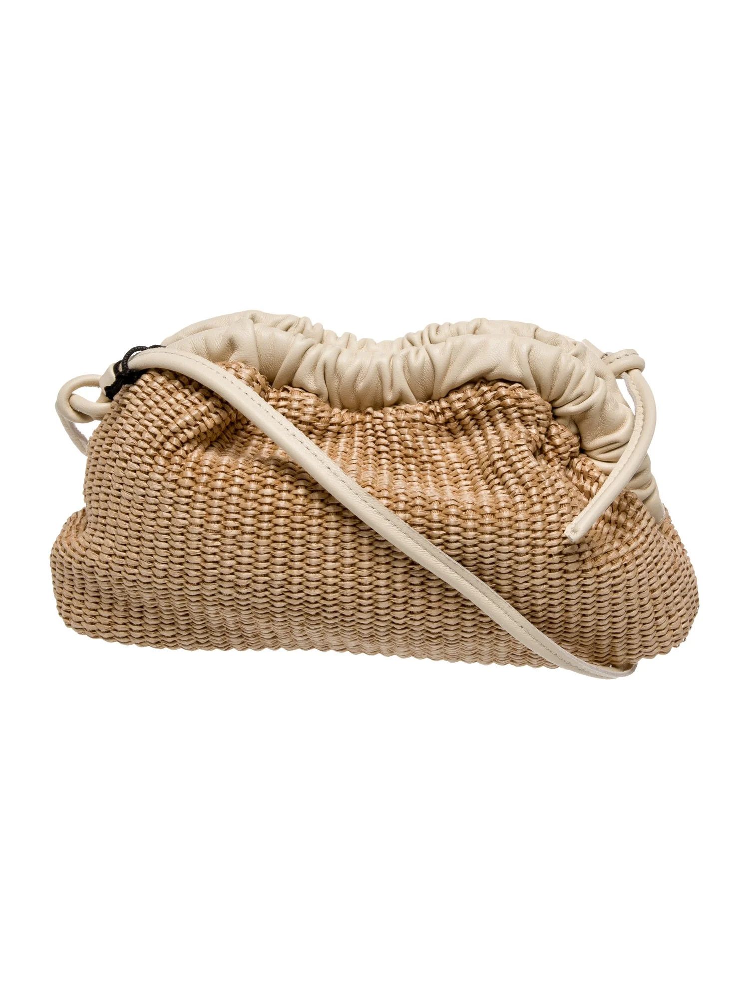 Mansur Gavriel os11x0126 Size: OS / Cloud Mini Raffia Clutch Bag in Beige Size ONE SIZE - 4 Thumbnail