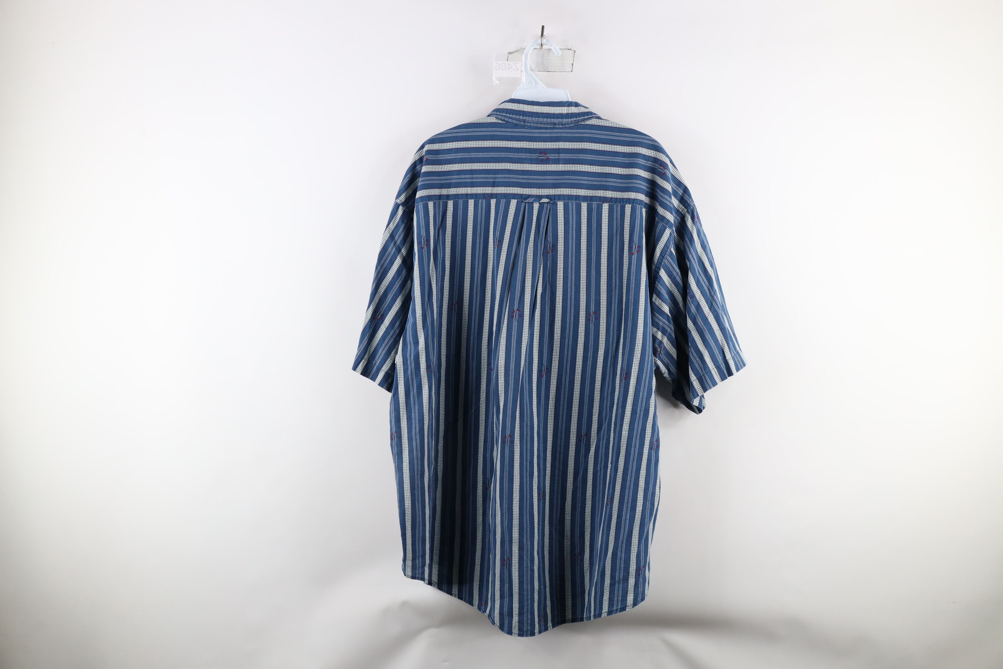 Vintage Vintage 90s Streetwear Golf Flag Button Down Shirt Cotton Size US XL / EU 56 / 4 - 10 Thumbnail