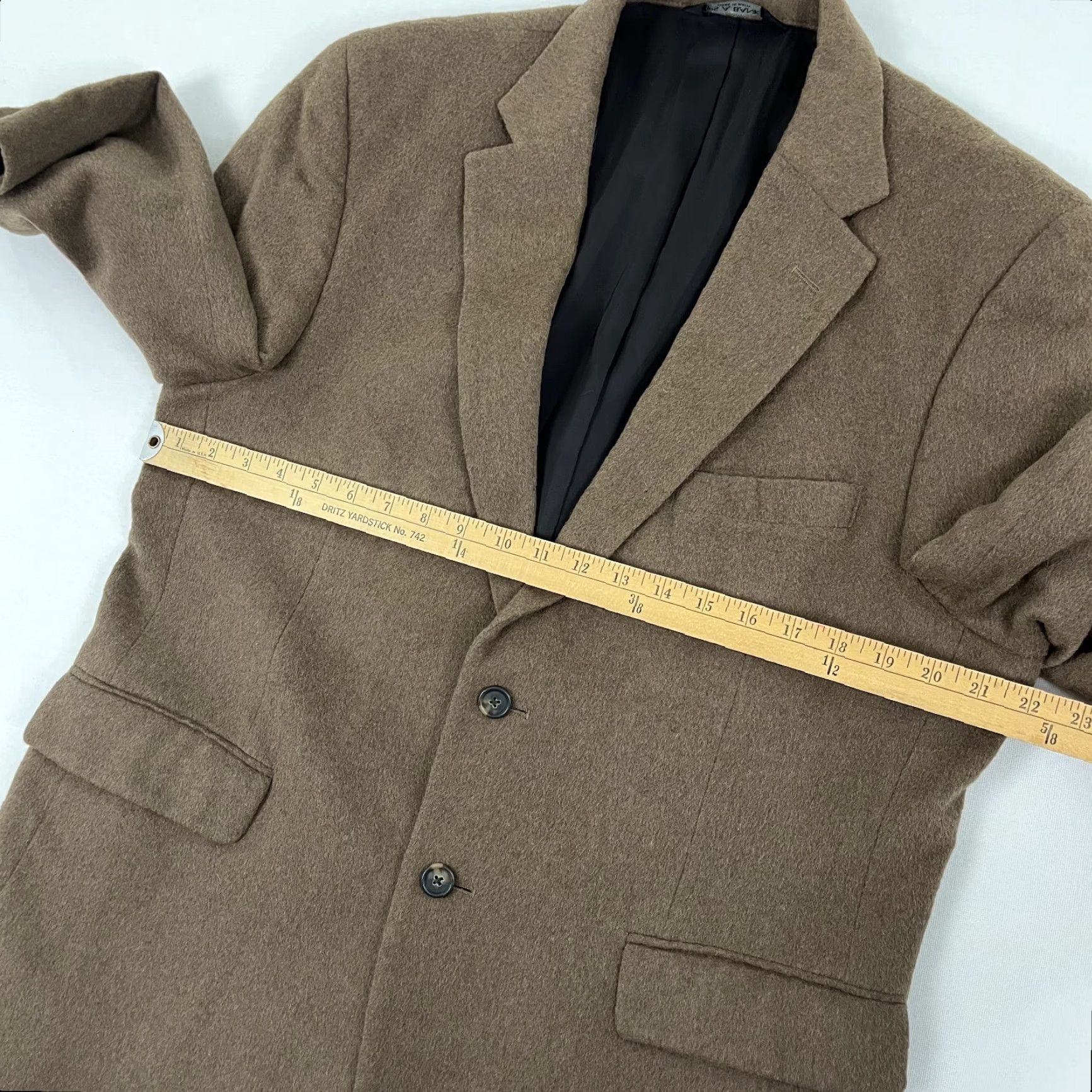 Jos. A. Bank Jos. A. Bank Travelers Blazer Mens 44 S Brown Camel Hair Sports Coat Jacket Preppy Size 44R - 6 Thumbnail