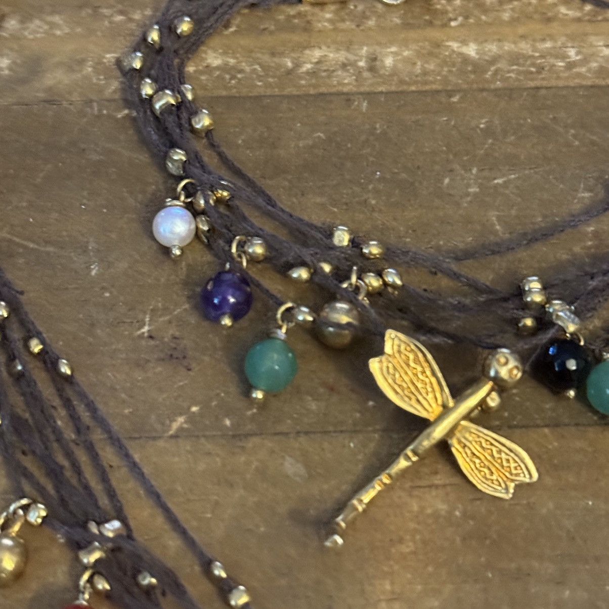 Other Multi cord bead dangles and dragonfly necklace/bracelet set Size ONE SIZE - 3 Thumbnail