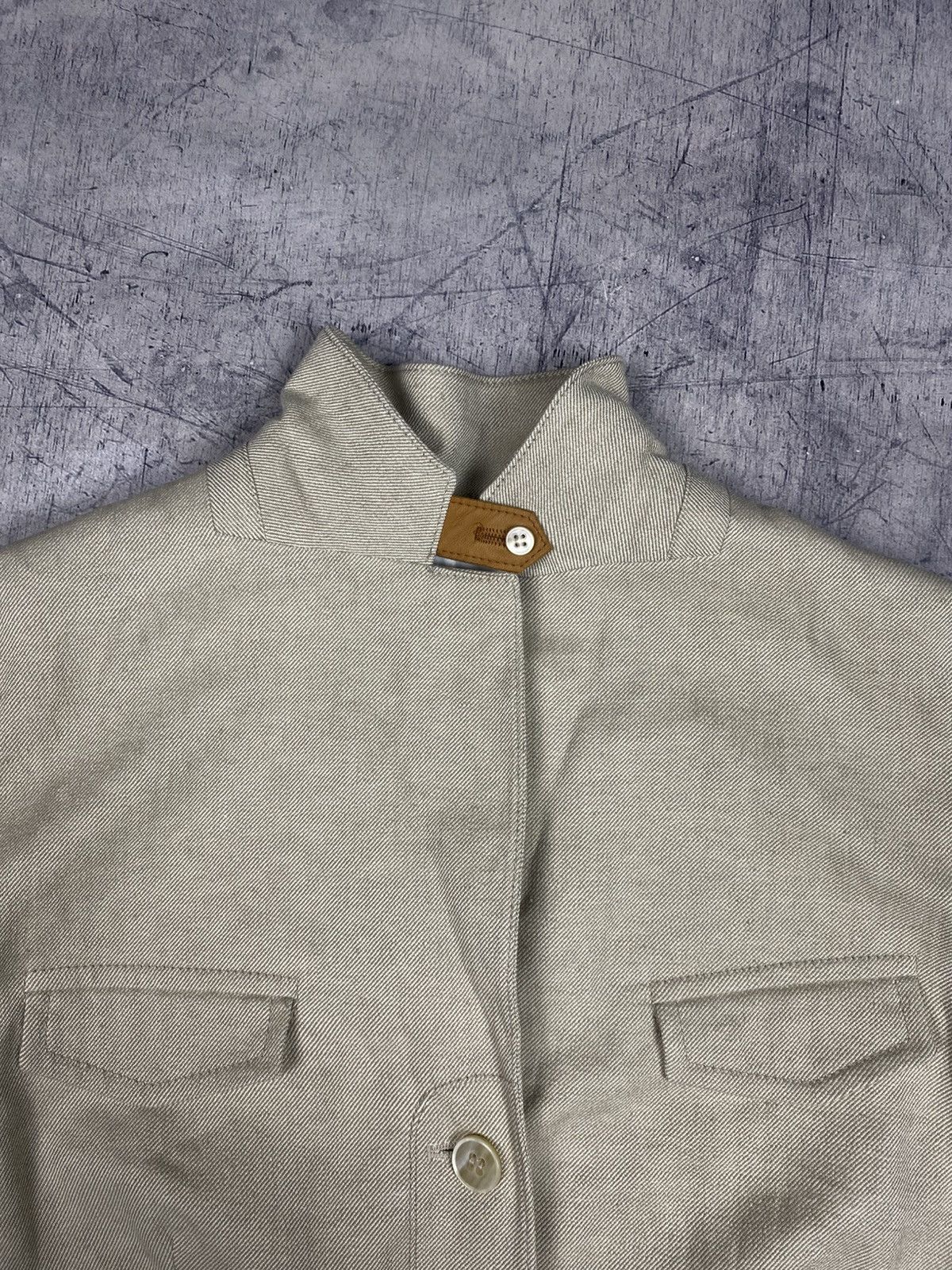 Bogner Bogner Beige Linen Cotton Tailored Blazer EU44 XL luxury Size XL / US 12-14 / IT 48-50 - 15 Thumbnail