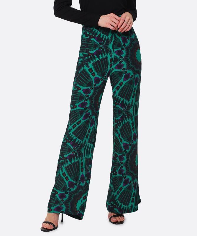 ba&sh Ba&Sh Womens Psychedelic Print Wide Leg Clyde Flared Pants Size 30" / US 8 / IT 44 - 1 Thumbnail
