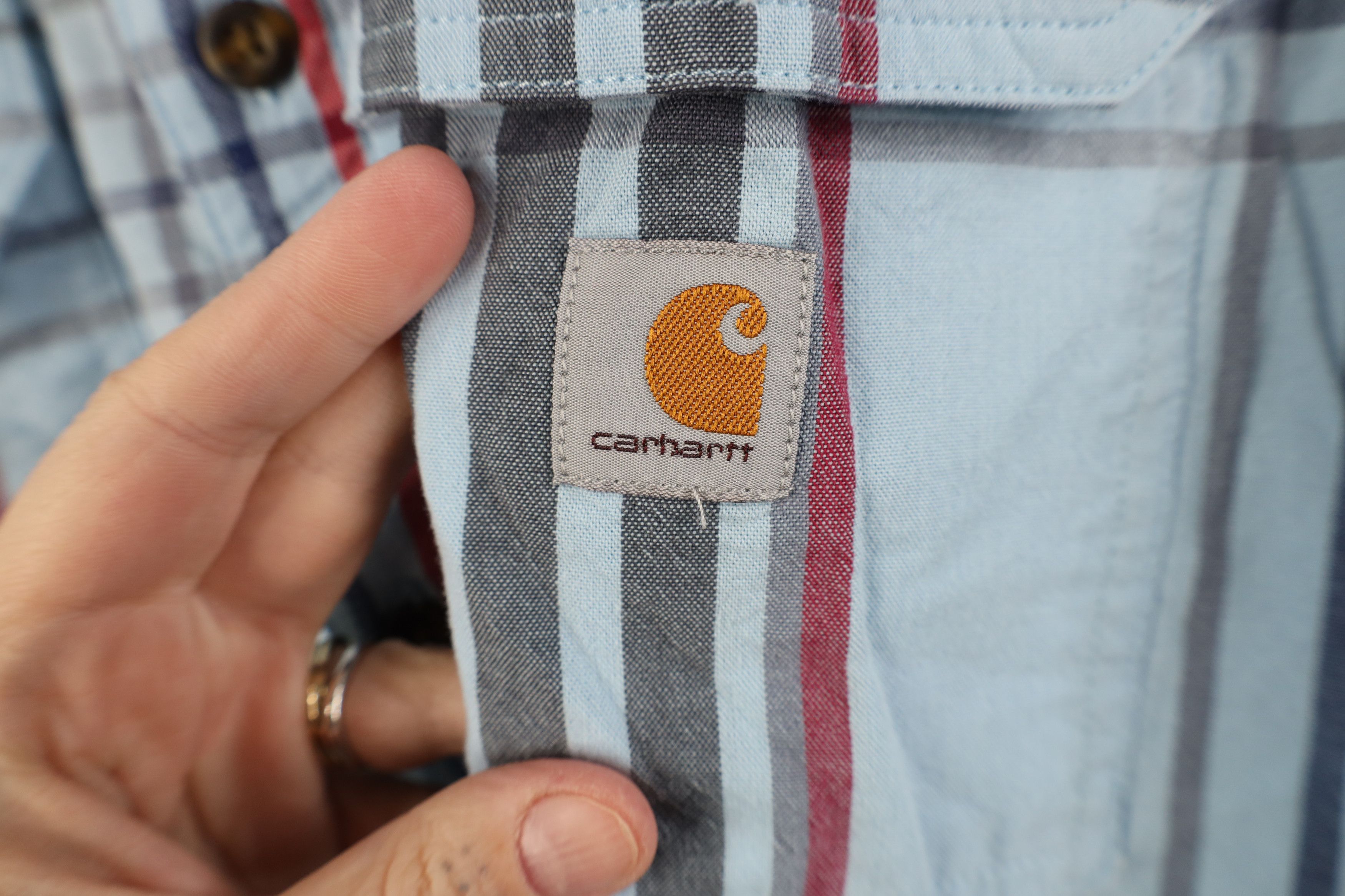 Carhartt Deadstock Vintage Y2K Carhartt Fit Short Sleeve Button Shirt Size US M / EU 48-50 / 2 - 4 Thumbnail