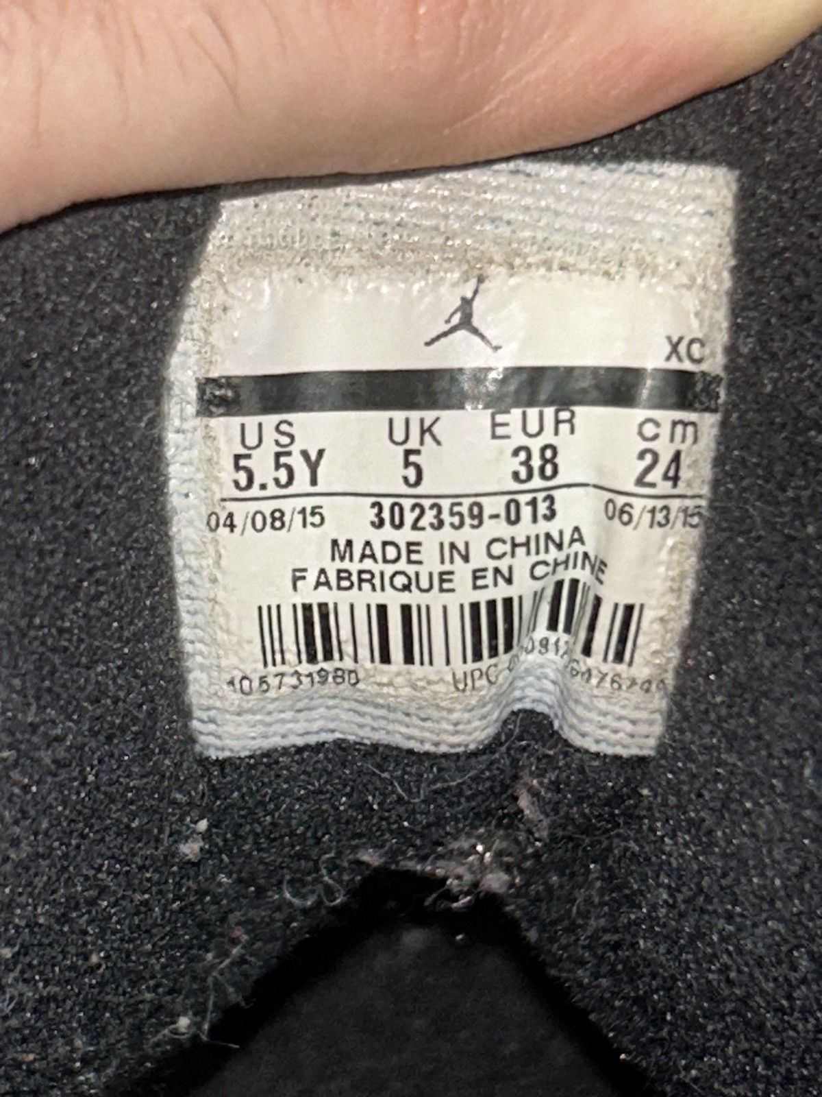 Jordan Brand Nike Jordan 9 Retro Anthracite 9 (GS) 302359-013 size 5.5y Size US 5.5 / EU 38 - 5 Thumbnail