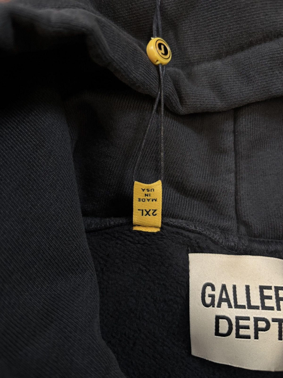 Gallery Dept. Gallery Dept Paint Logo Hoodie, Washed Black Size US XXL / EU 58 / 5 - 10 Thumbnail