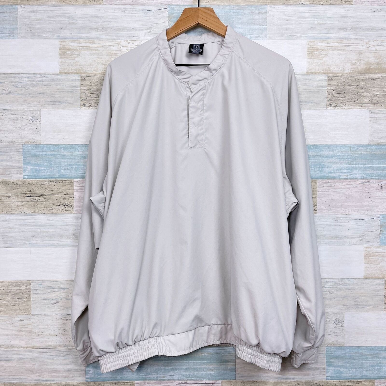 Nike Nike Golf Pullover Windbreaker Jacket Beige Henley Mens XL Size US XL / EU 56 / 4 - 1 Thumbnail
