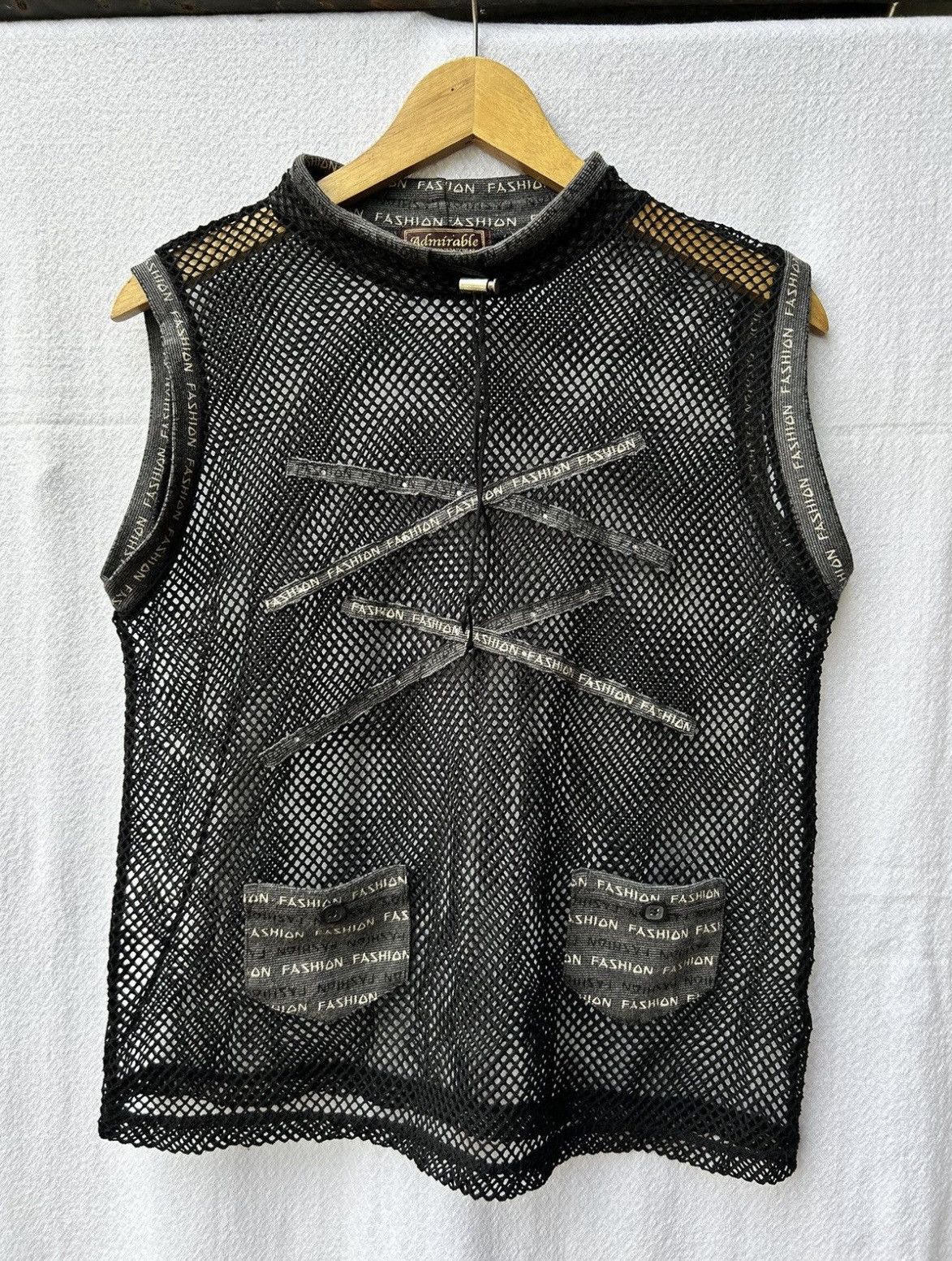 Open fishnet double pocket japan style