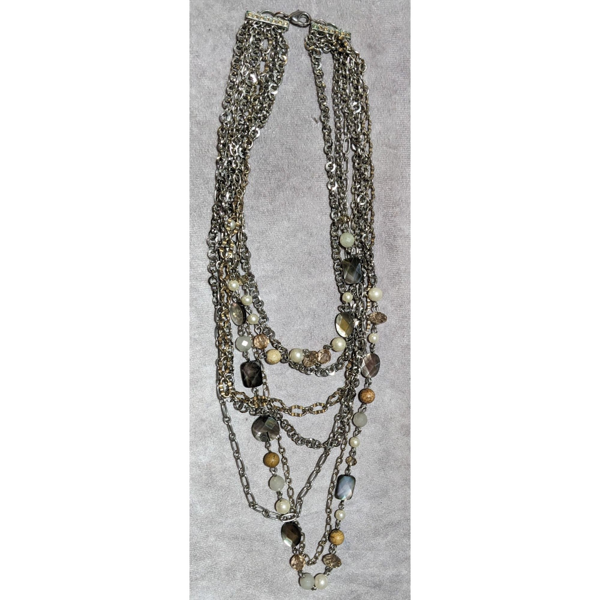 Other Multilayer Gemstone Chain Necklace Size ONE SIZE - 8 Thumbnail